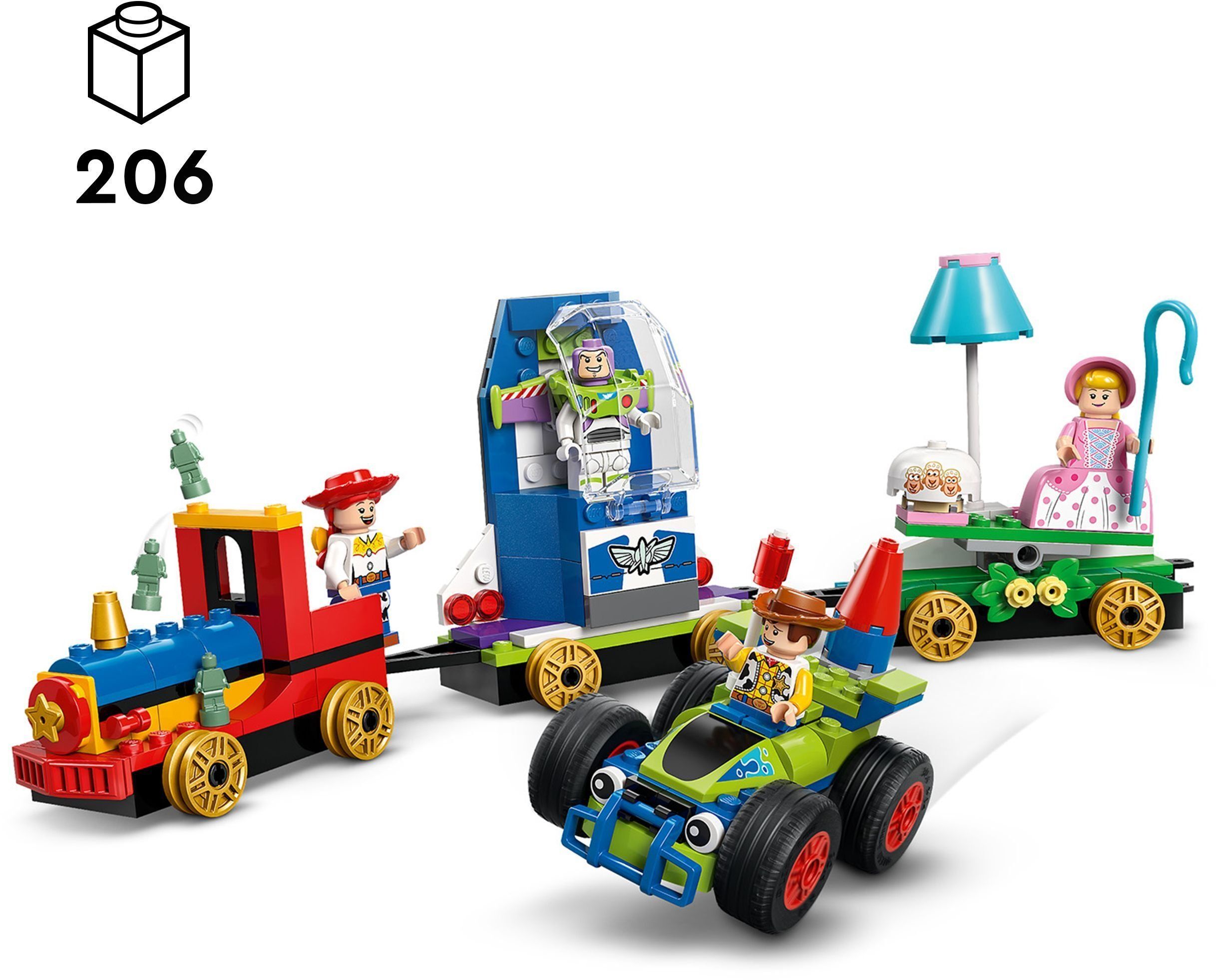 LEGO 43264 Disney Pixar Празднование с Истории Игрушек: поезд и авто для гонок фото 