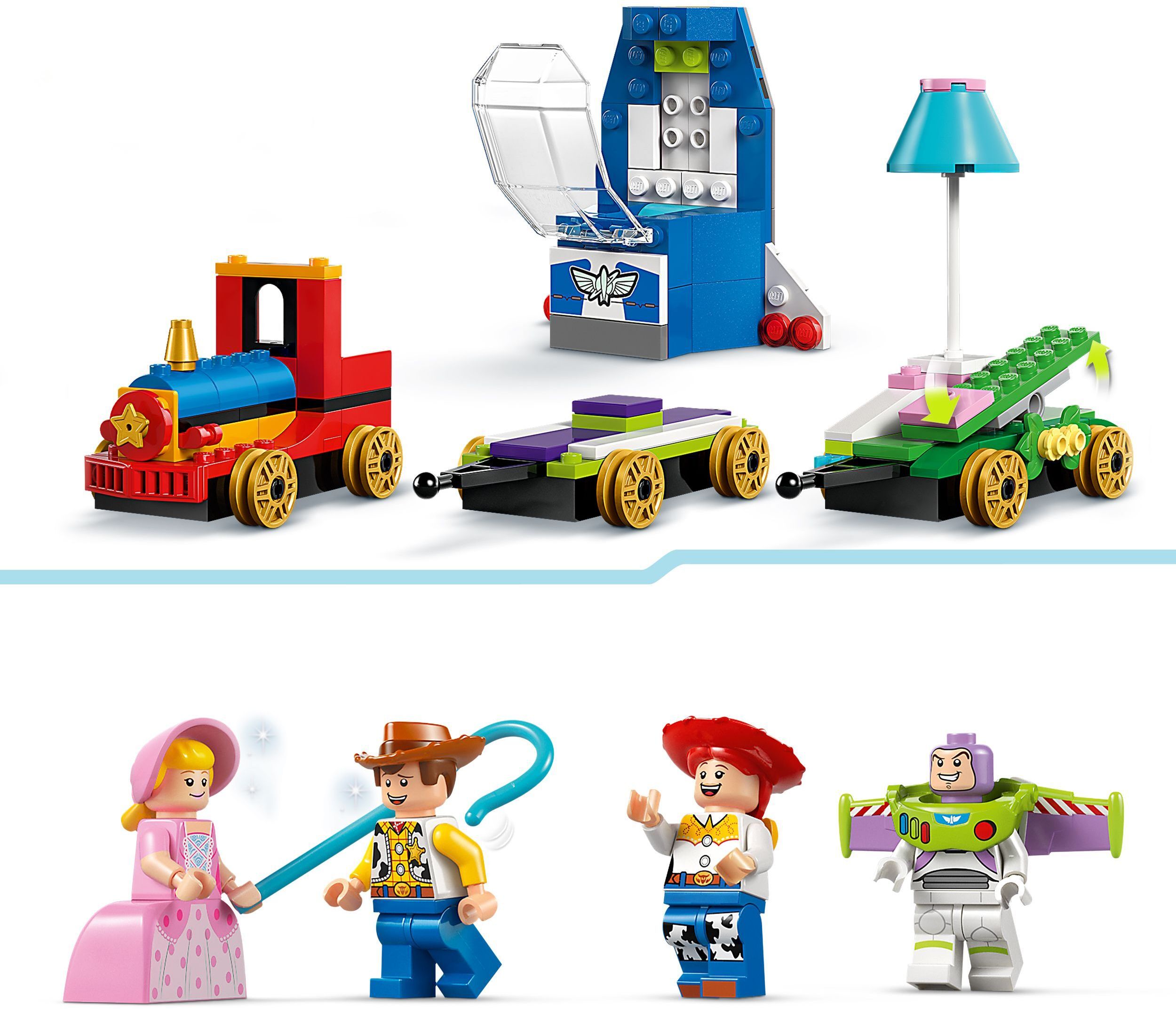 LEGO 43264 Disney Pixar Празднование с Истории Игрушек: поезд и авто для гонок фото 