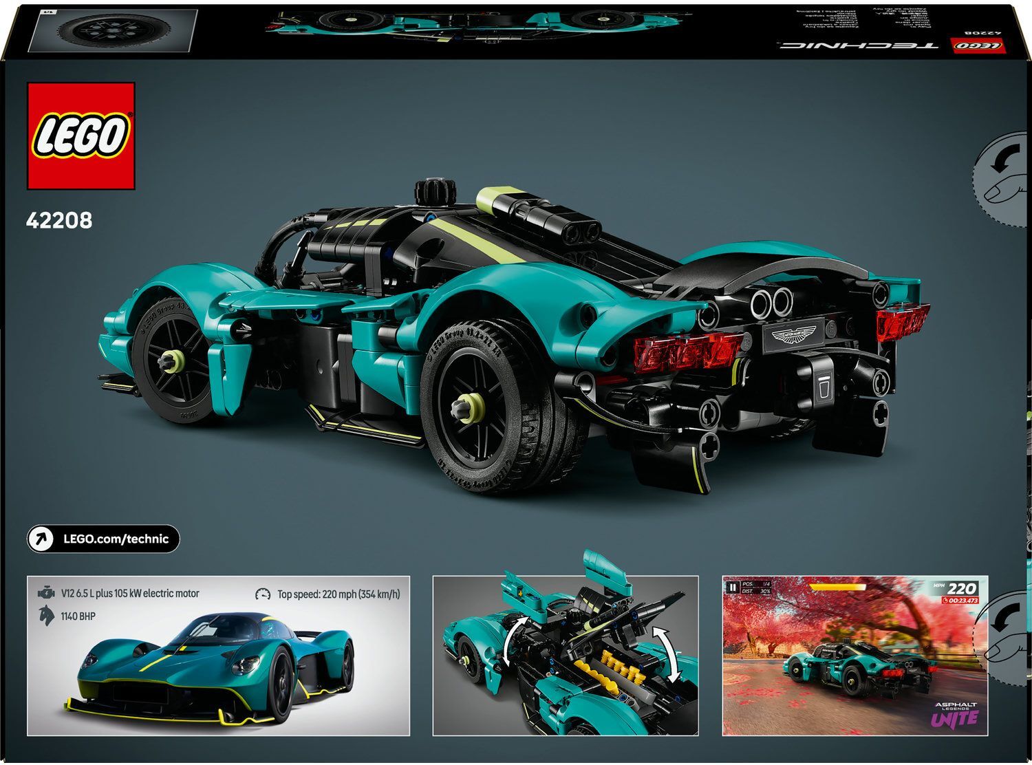 LEGO 42208 Technic Aston Martin Valkyrie фото 11