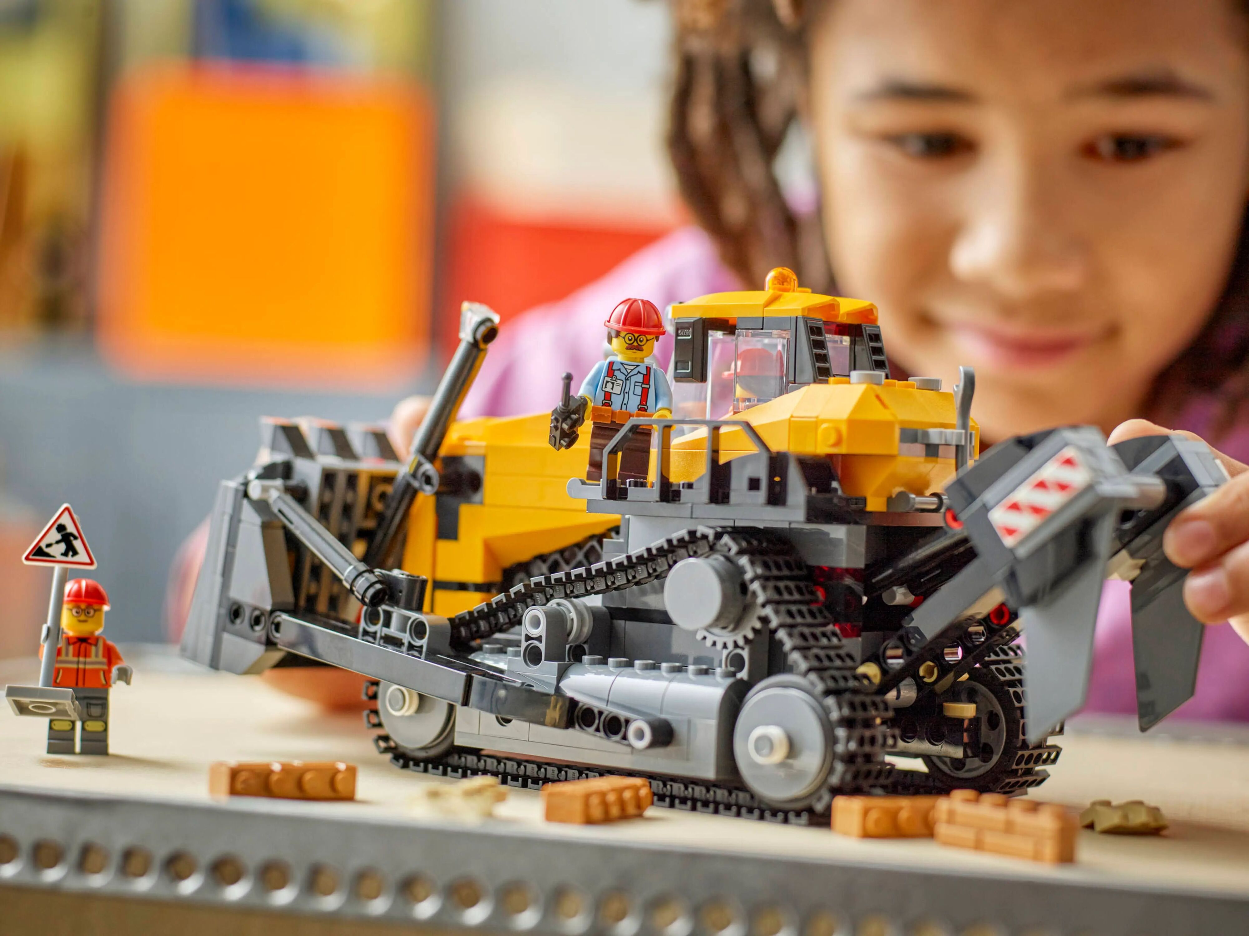 LEGO 60466 City Жёлтый бульдозер фото 9