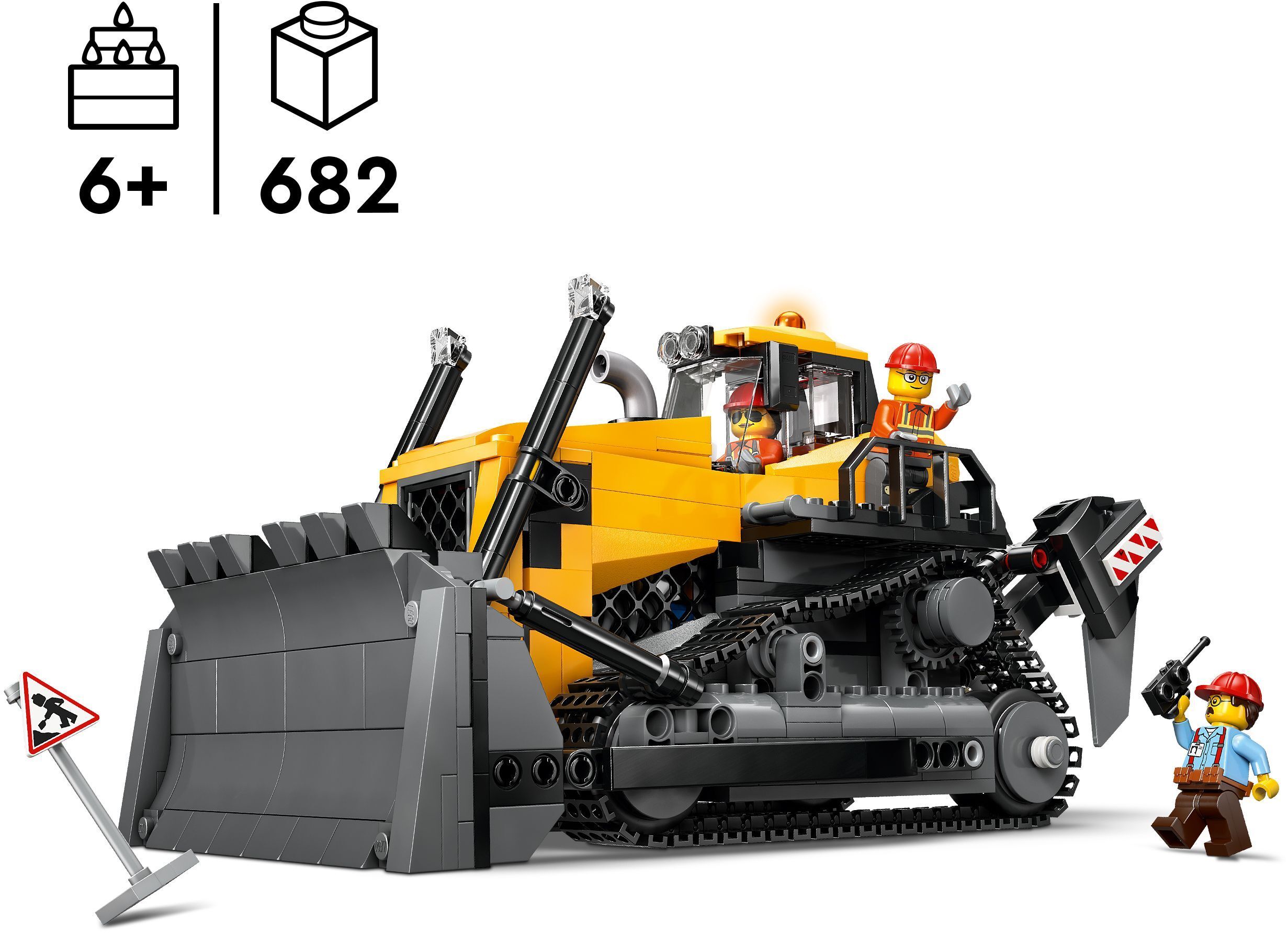 LEGO 60466 City Жёлтый бульдозер фото 2