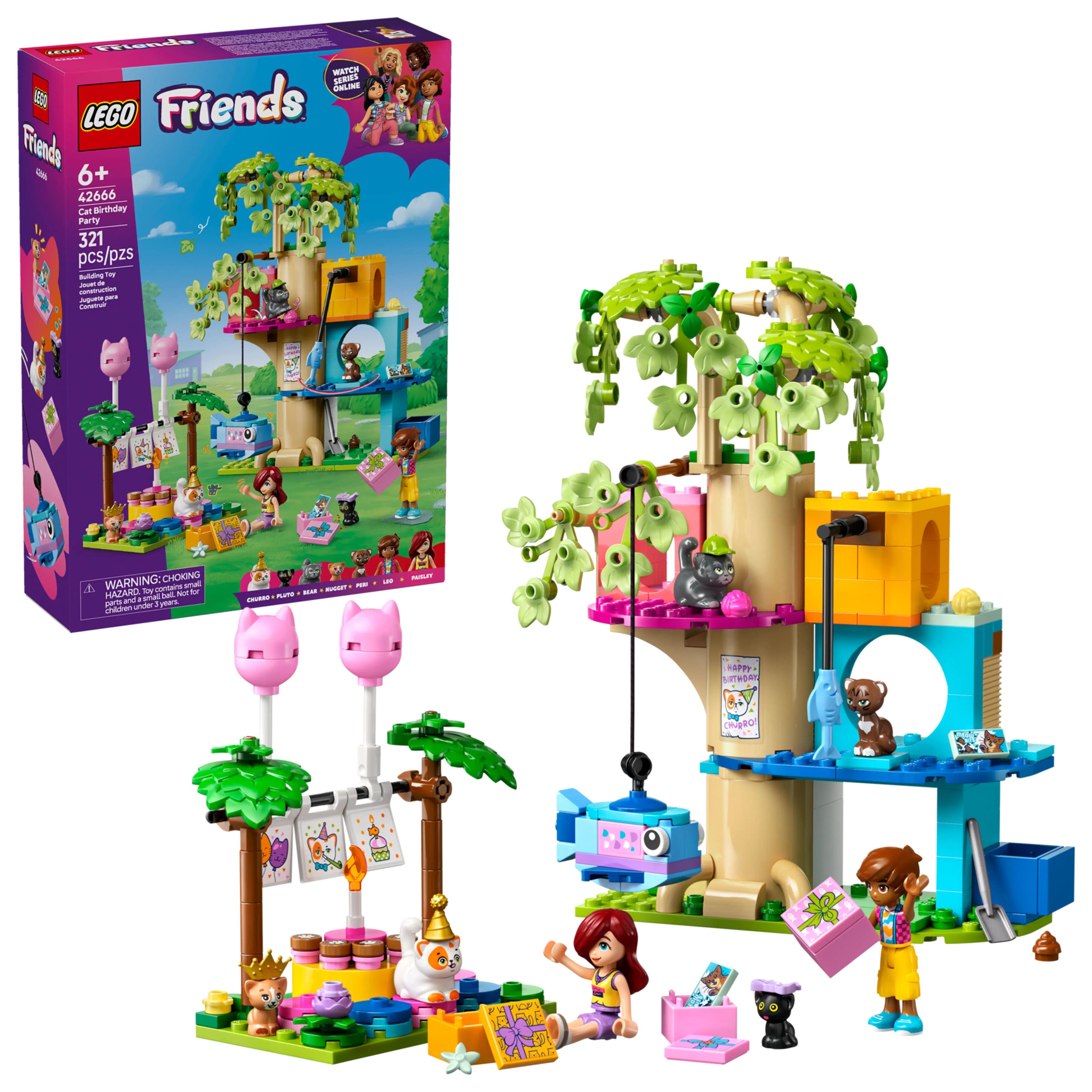 LEGO 42666 Friends День рождения кота и дом на дереве фото 2