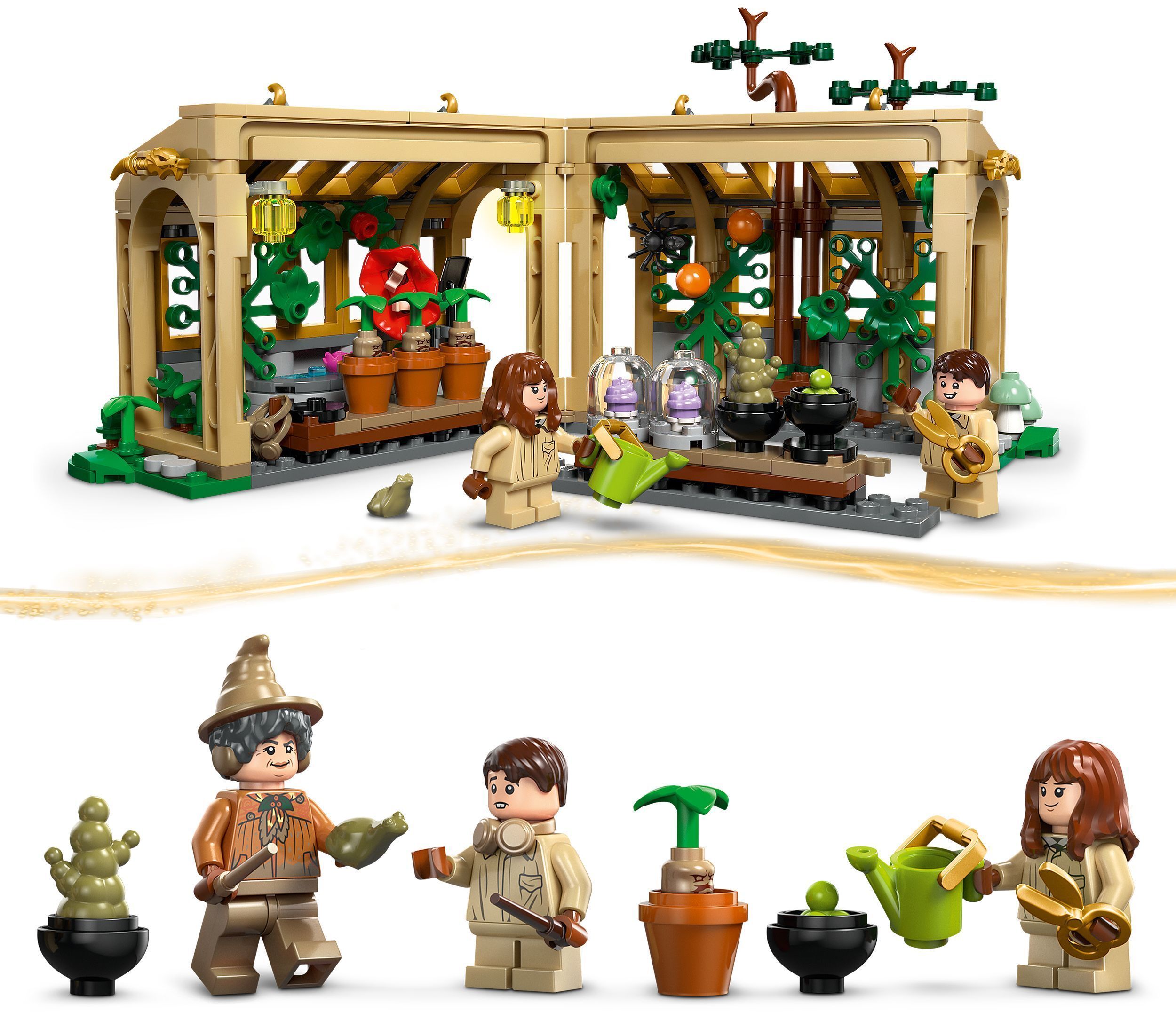 LEGO 76445 Harry Potter Замок Хогвардс: урок гербологии фото 3