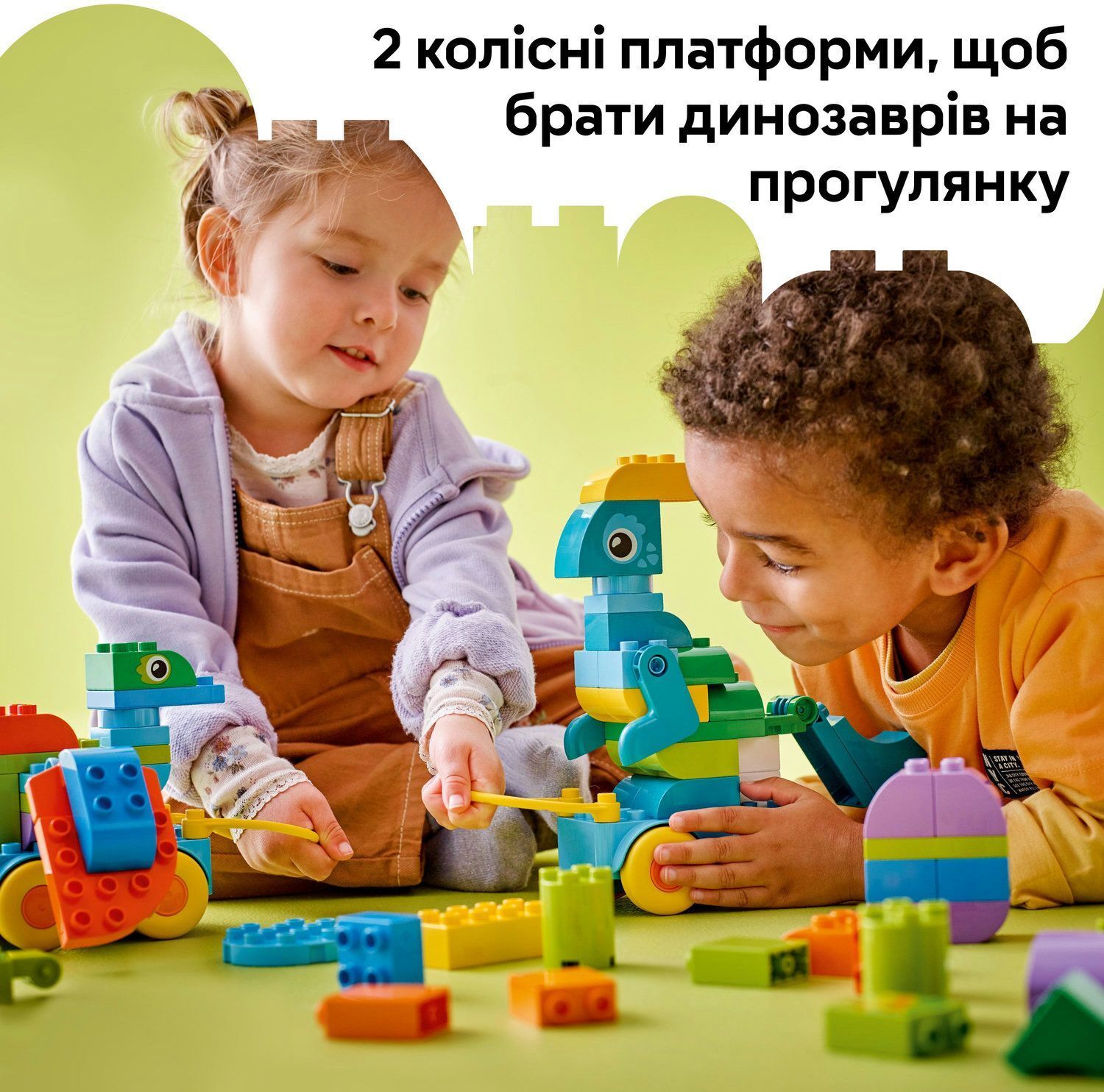 LEGO 10451 DUPLO Town Динозавры на колесах 3в1 фото 7