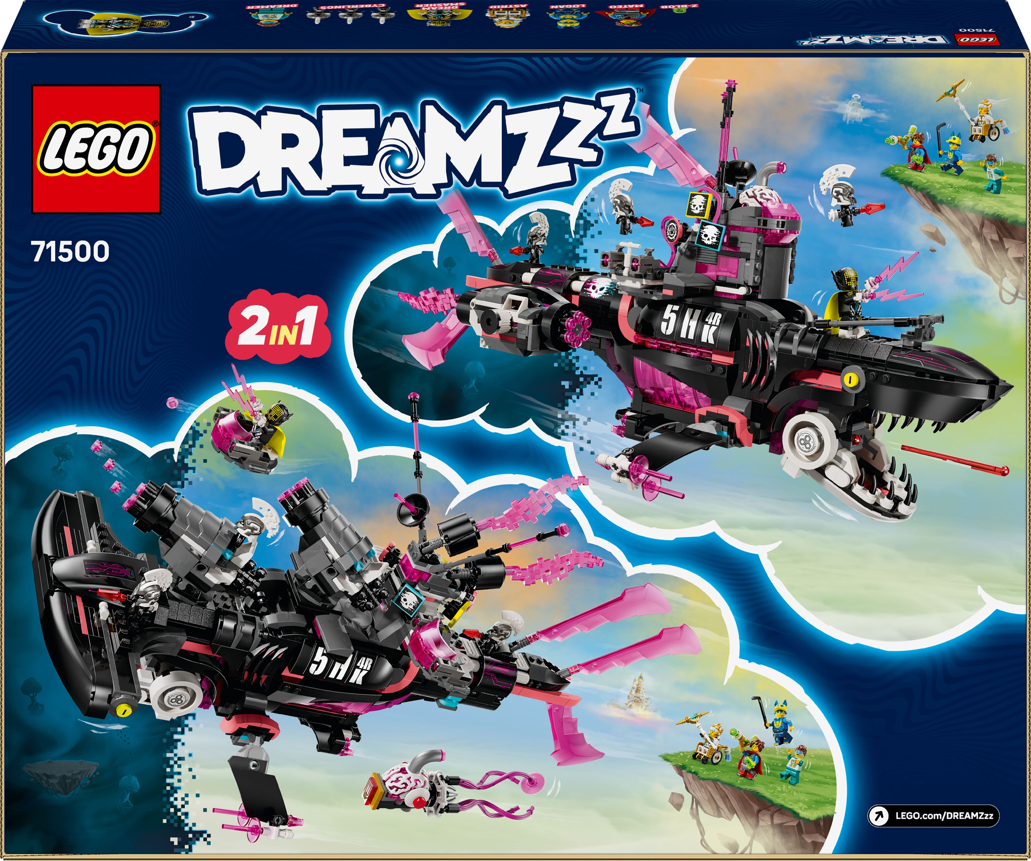 LEGO 71500 Dreamzzz Устрашающая подводная лодка «Акула» фото 31
