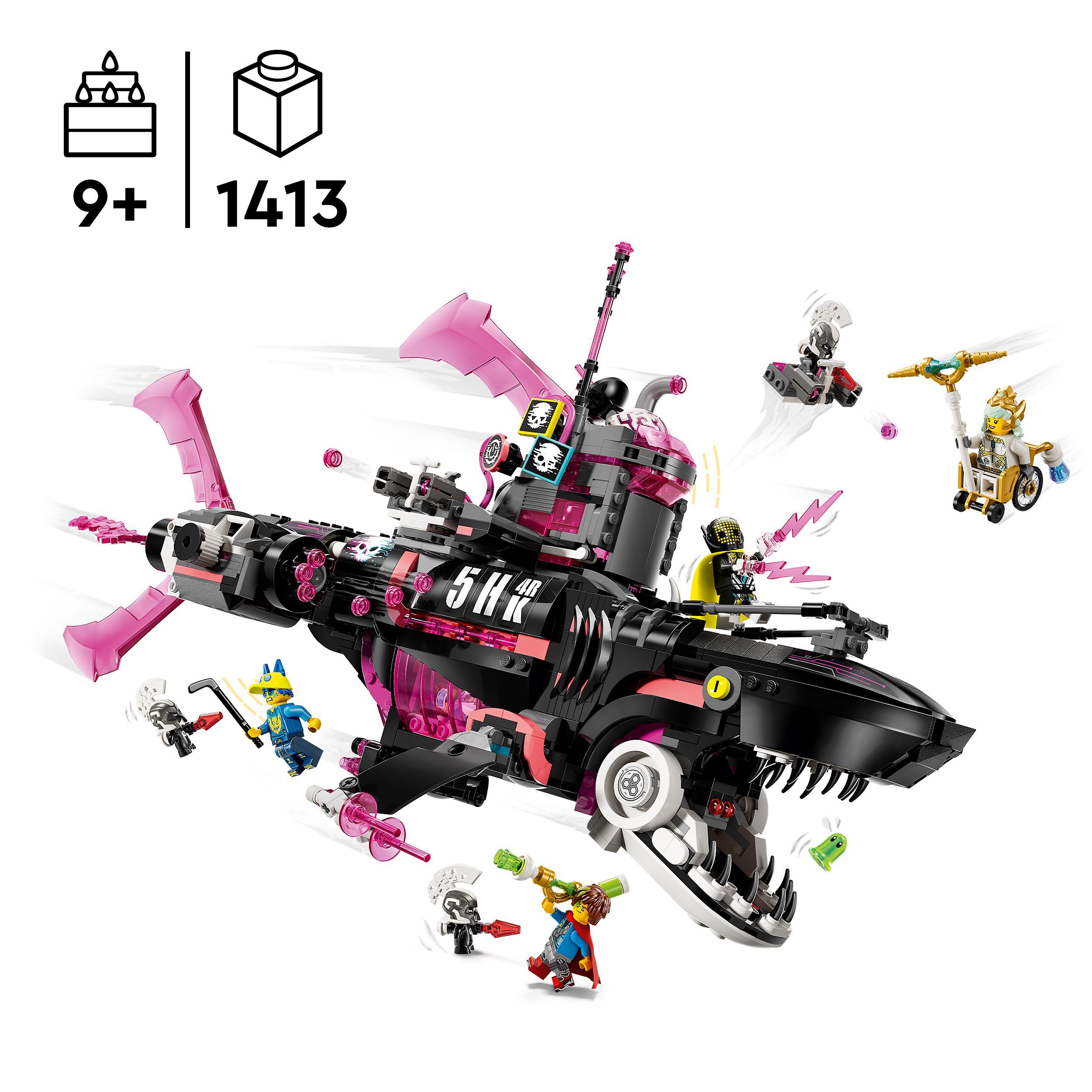 LEGO 71500 Dreamzzz Устрашающая подводная лодка «Акула» фото 2