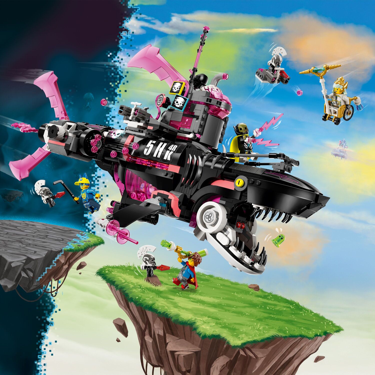 LEGO 71500 Dreamzzz Устрашающая подводная лодка «Акула» фото