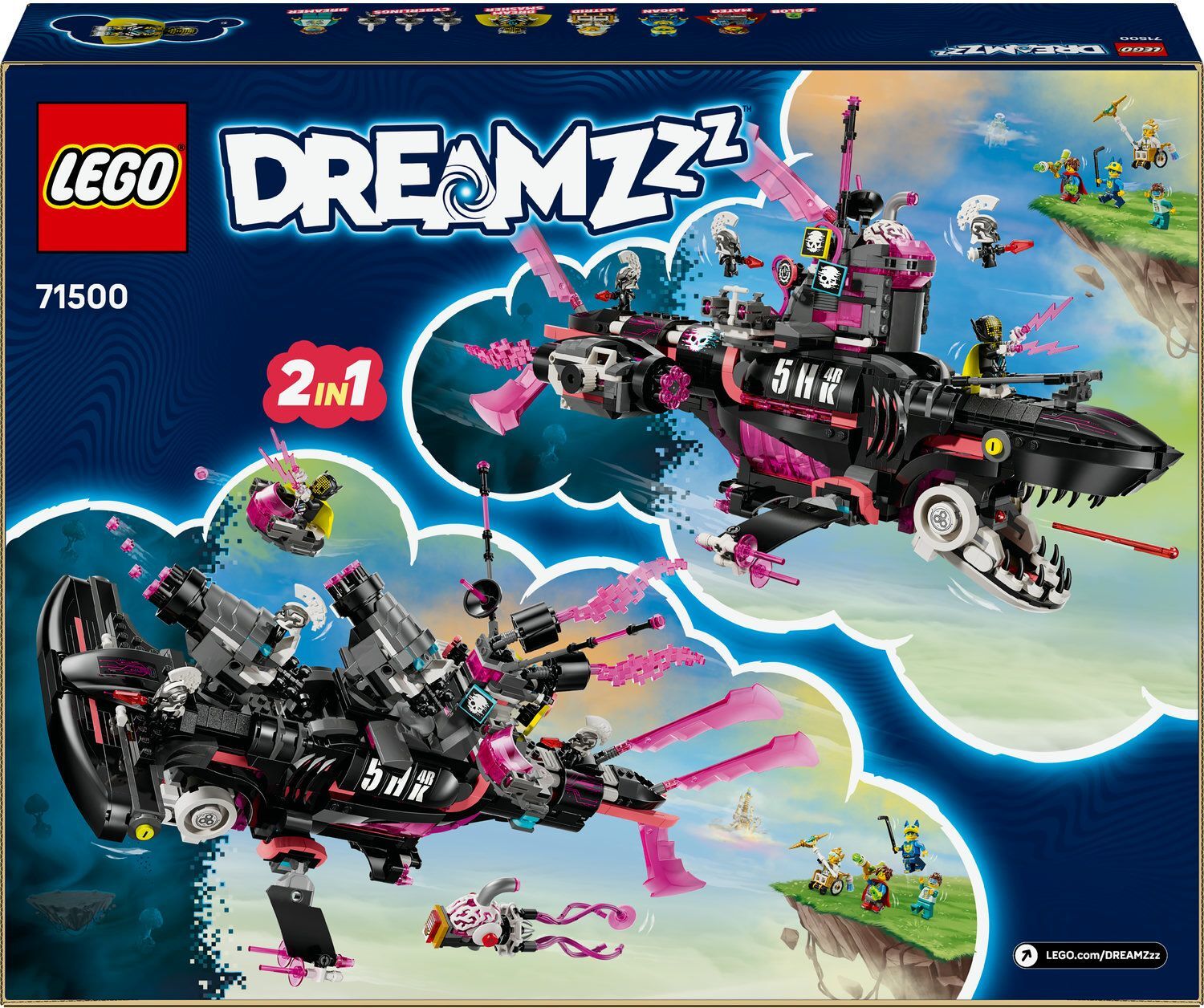 LEGO 71500 Dreamzzz Устрашающая подводная лодка «Акула» фото 13