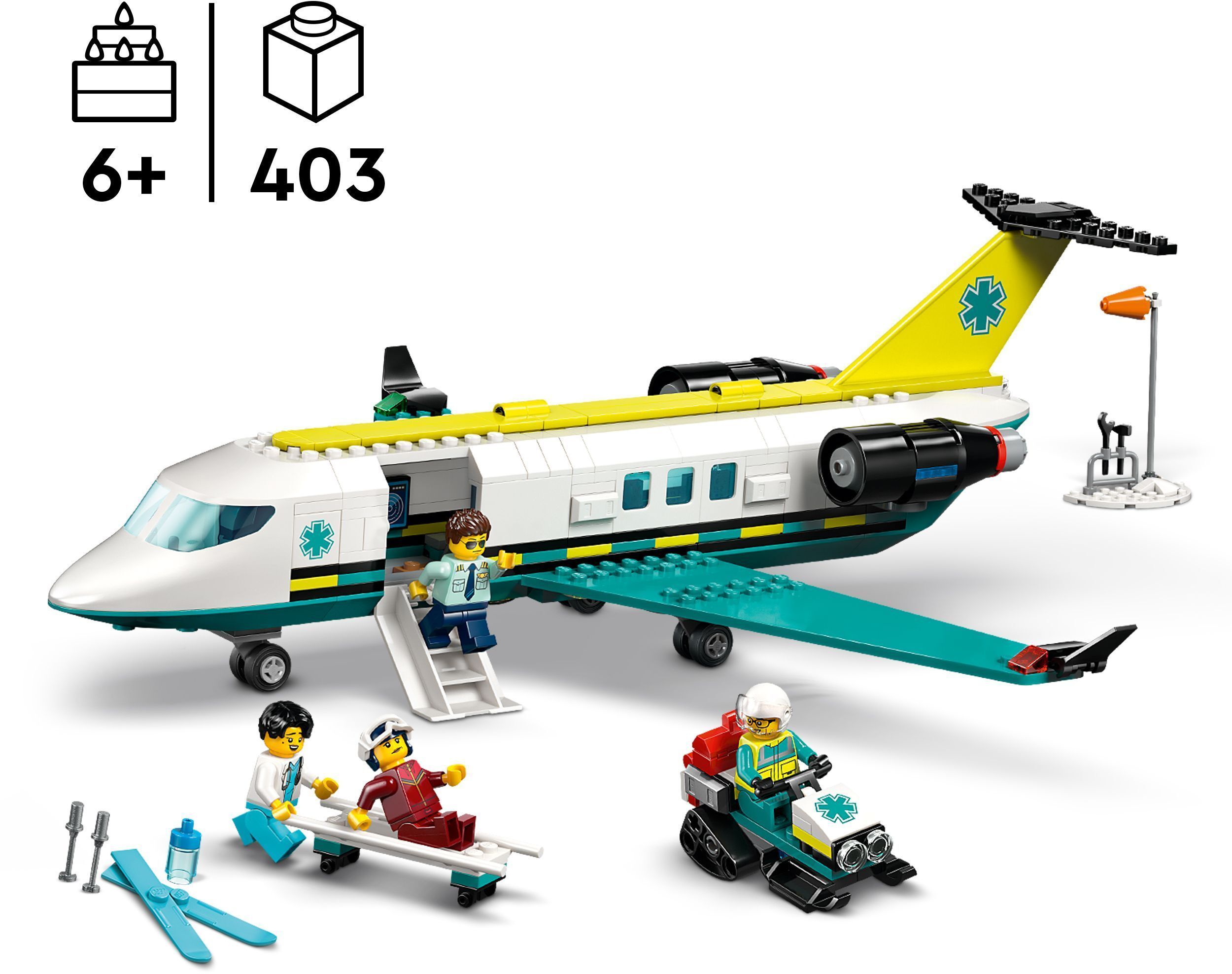 LEGO 60465 City Самолет скорой медицинской помощи фото 2