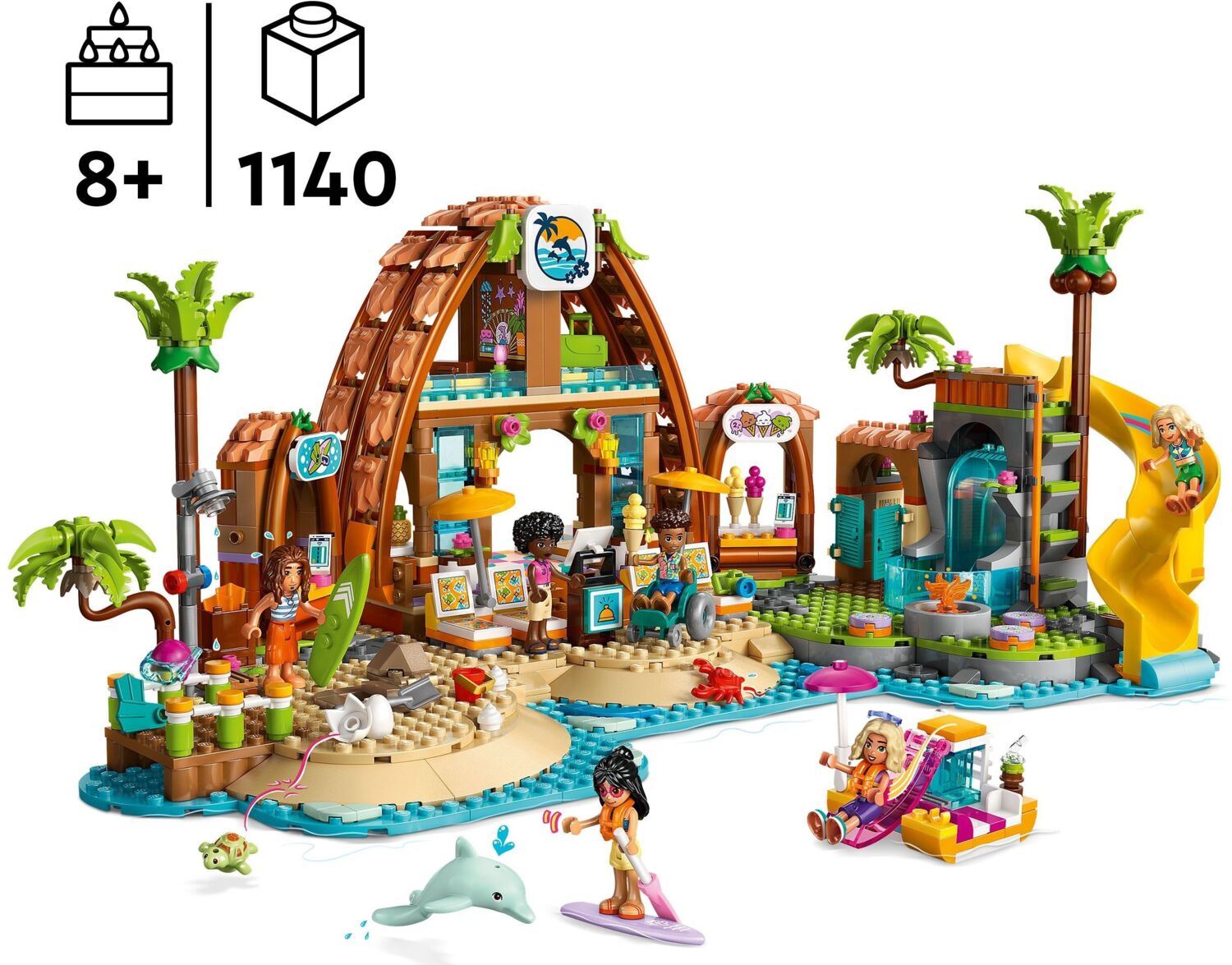 LEGO 42673 Friends Пляжный курорт для семейного отдыха фото