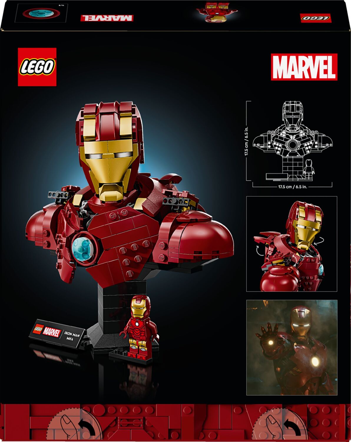 LEGO 76327 Super Heroes Бюст Железного Человека MK4 фото