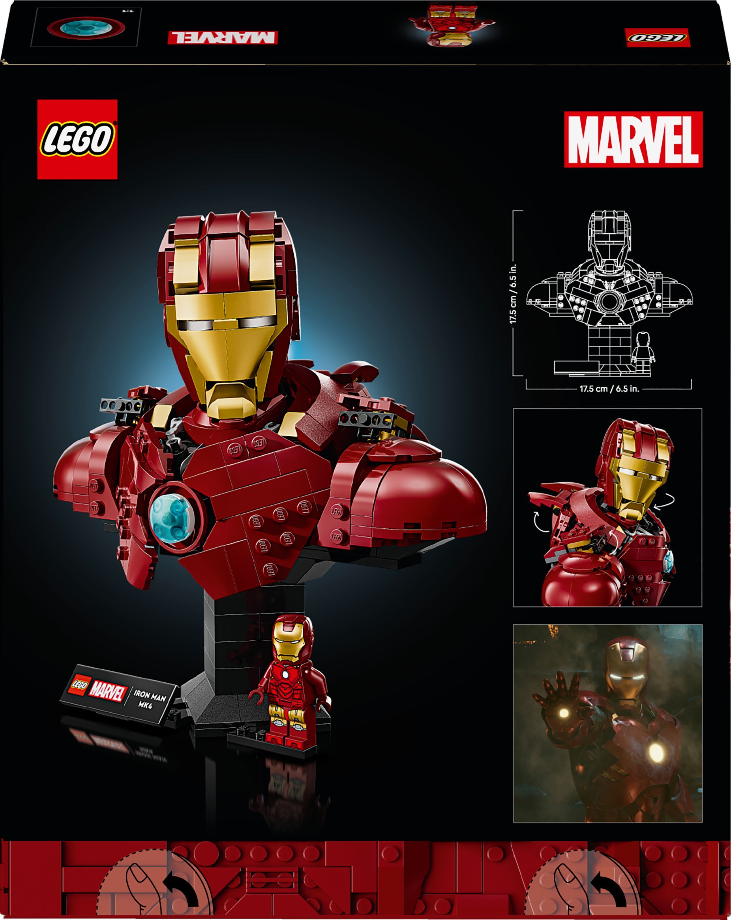 LEGO 76327 Super Heroes Бюст Железного Человека MK4 фото 13