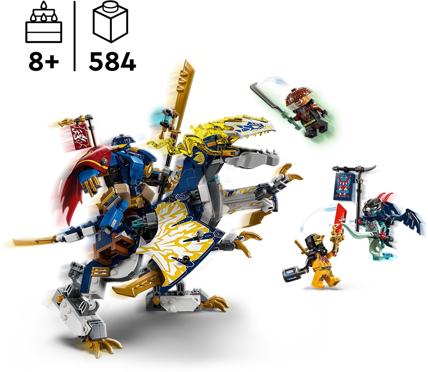 LEGO 71843 Ninjago Розбойник: Робот-всадник на драконе фото