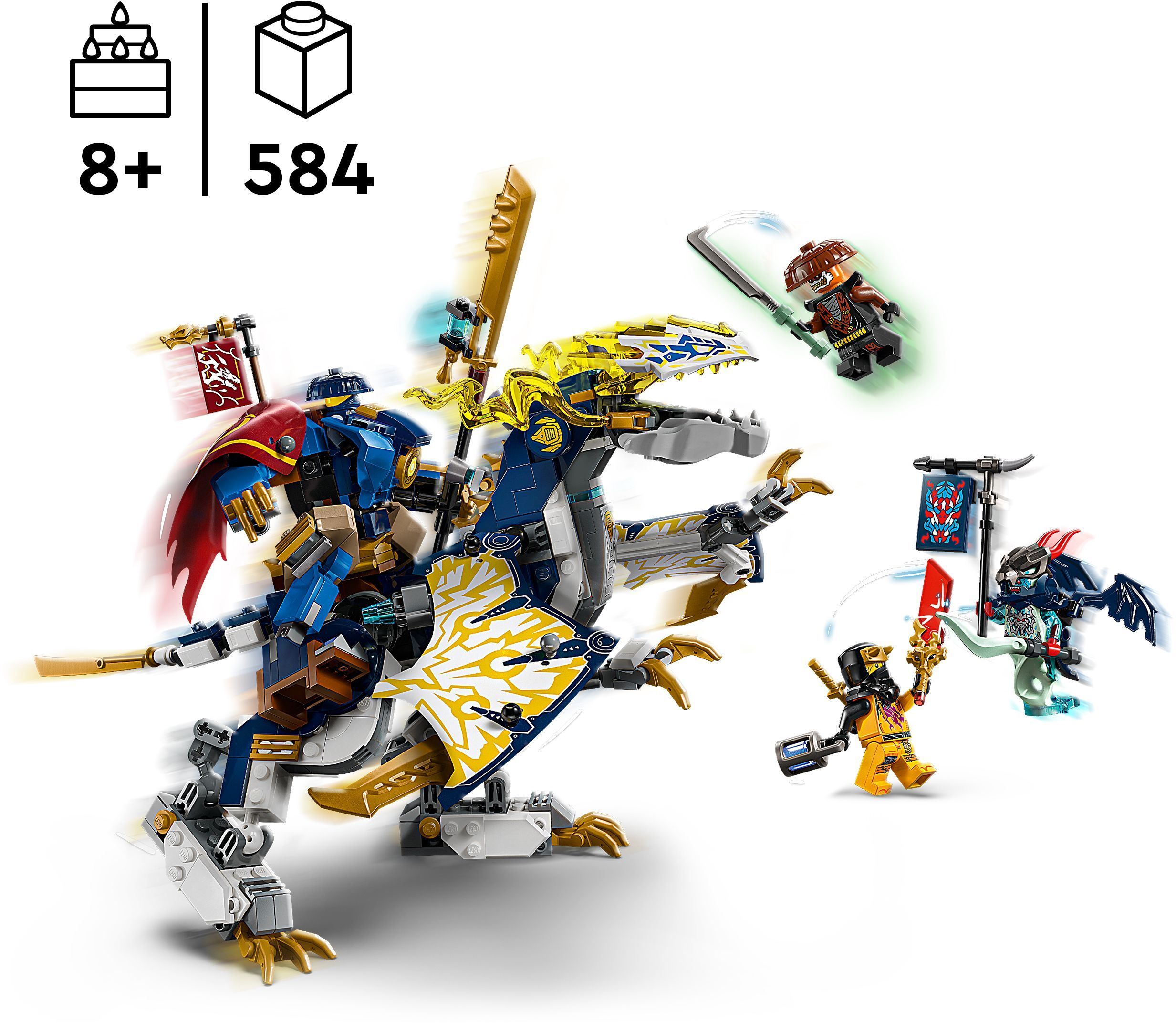 LEGO 71843 Ninjago Розбойник: Робот-всадник на драконе фото 2