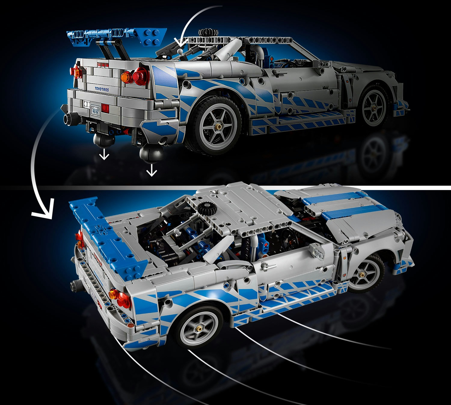 LEGO 42210 Technic Двойной форсаж Автомобиль Nissan Skyline GT-R (R34) фото
