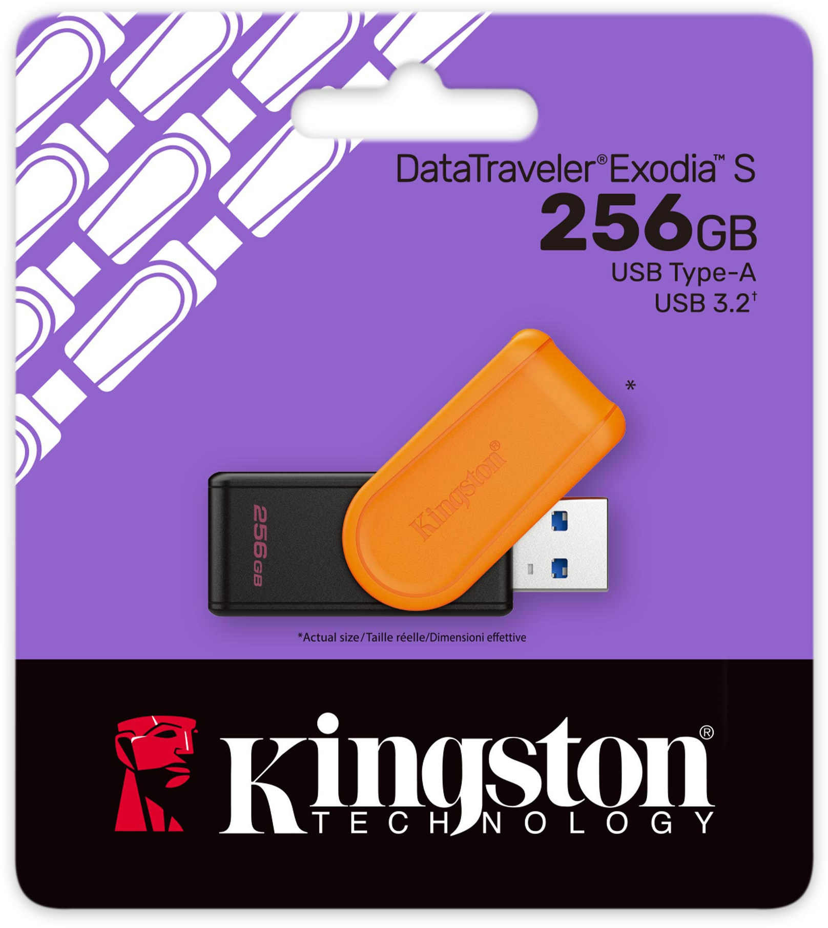 Накопичувач USB 3.2 Kingston 256GB Gen1 DT Exodia S (DTXS/256GB)фото