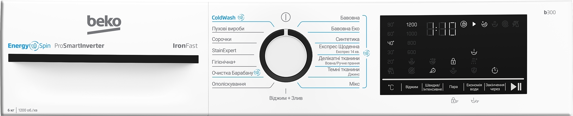 Стиральная машина Beko BM3WFU46245WB фото 
