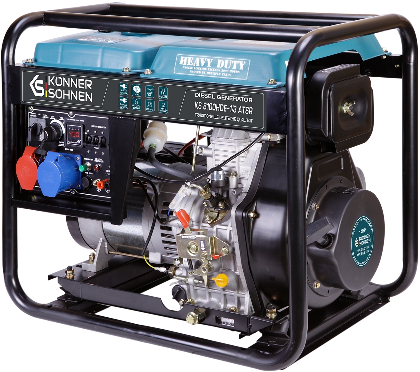 Генератор дизельный Konner&Sohnen KS 8100HDE-1/3 ATSR (EURO V), (KS8100HDE-1/3ATSR) фото 4