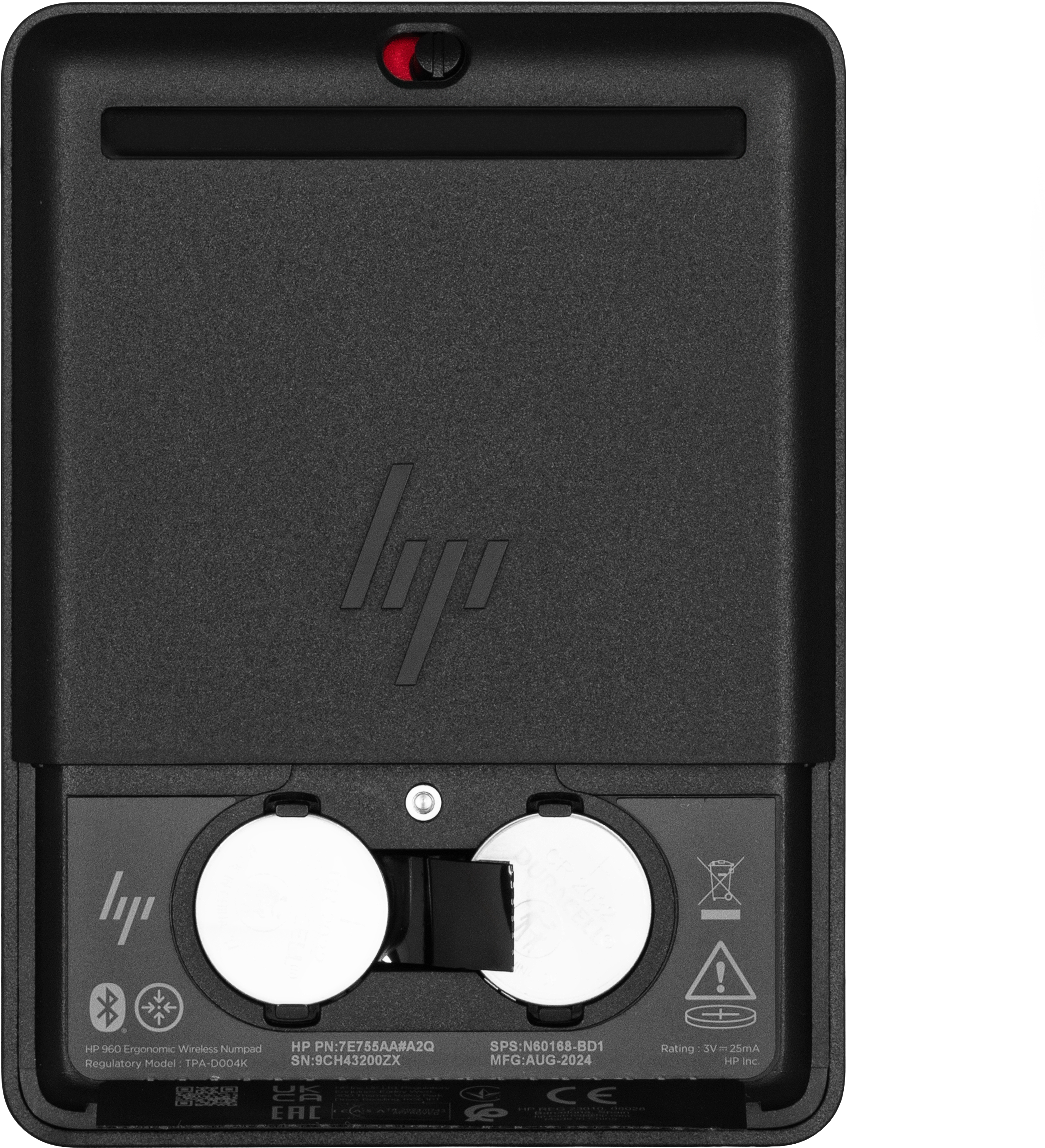 Клавиатура HP 960 BLK Ergonomic split-zone, 112key, BT, EN/UK, Black (7E755AA) фото 13