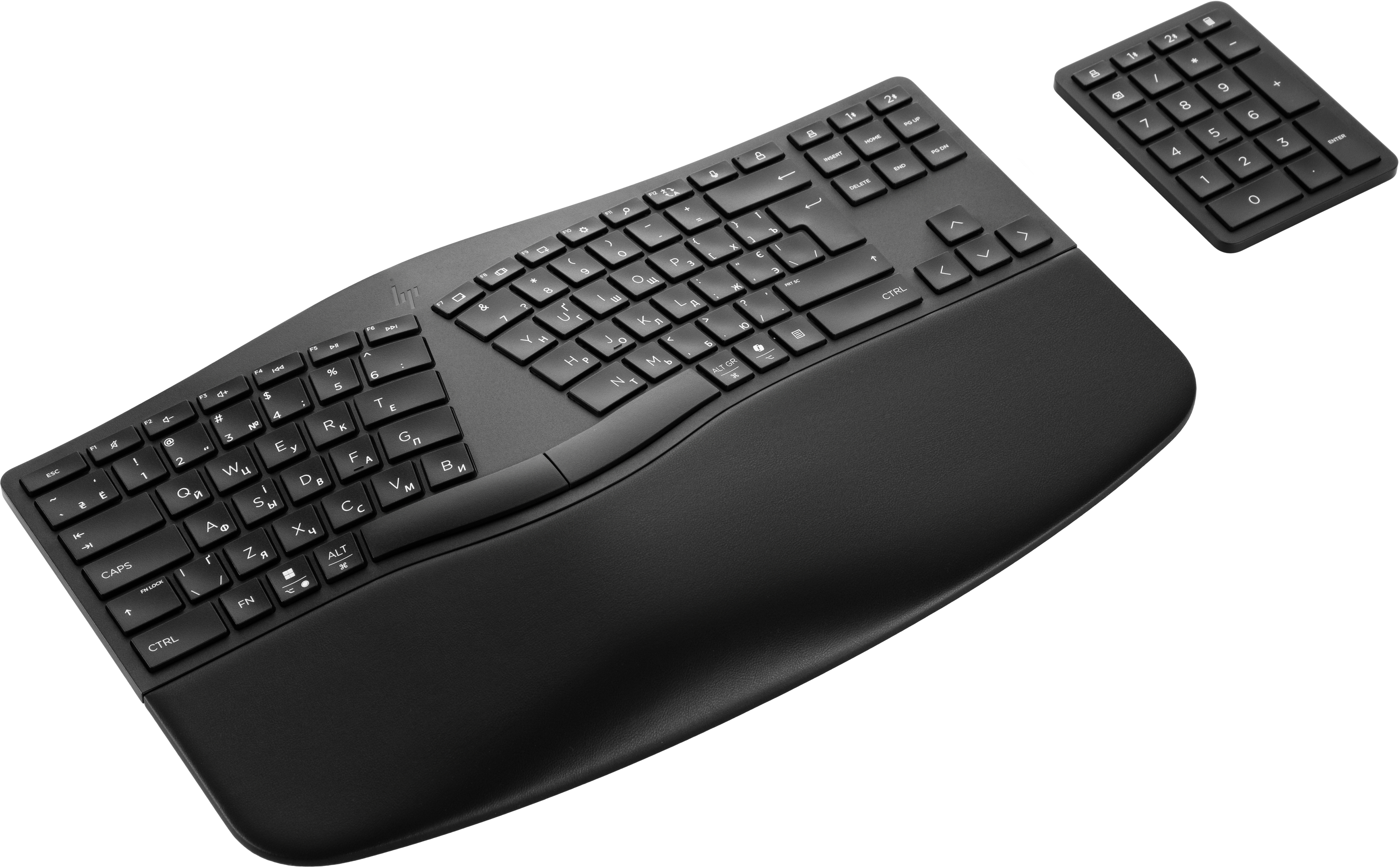 Клавиатура HP 960 BLK Ergonomic split-zone, 112key, BT, EN/UK, Black (7E755AA) фото 2