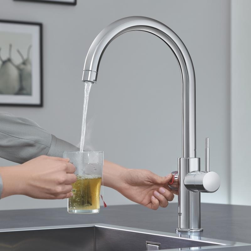 Комплект смесителя для кухни GROHE Red Duo и бойлерная система M размера (30083001) фото 