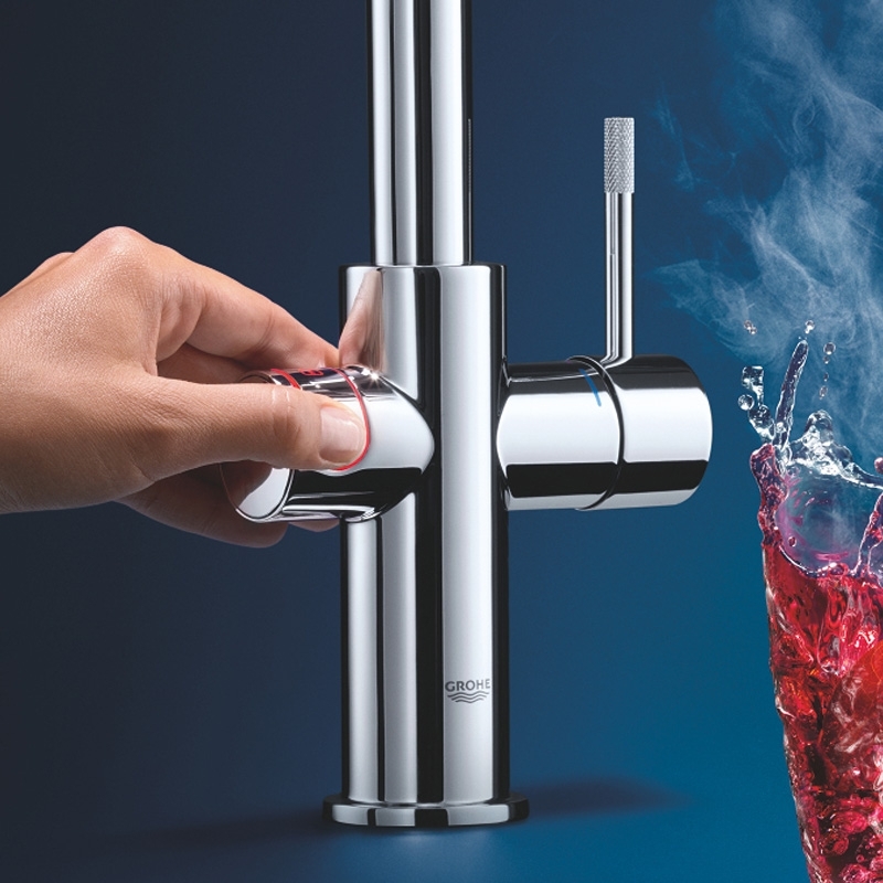 Комплект смесителя для кухни GROHE Red Duo и бойлерная система M размера (30083001) фото 