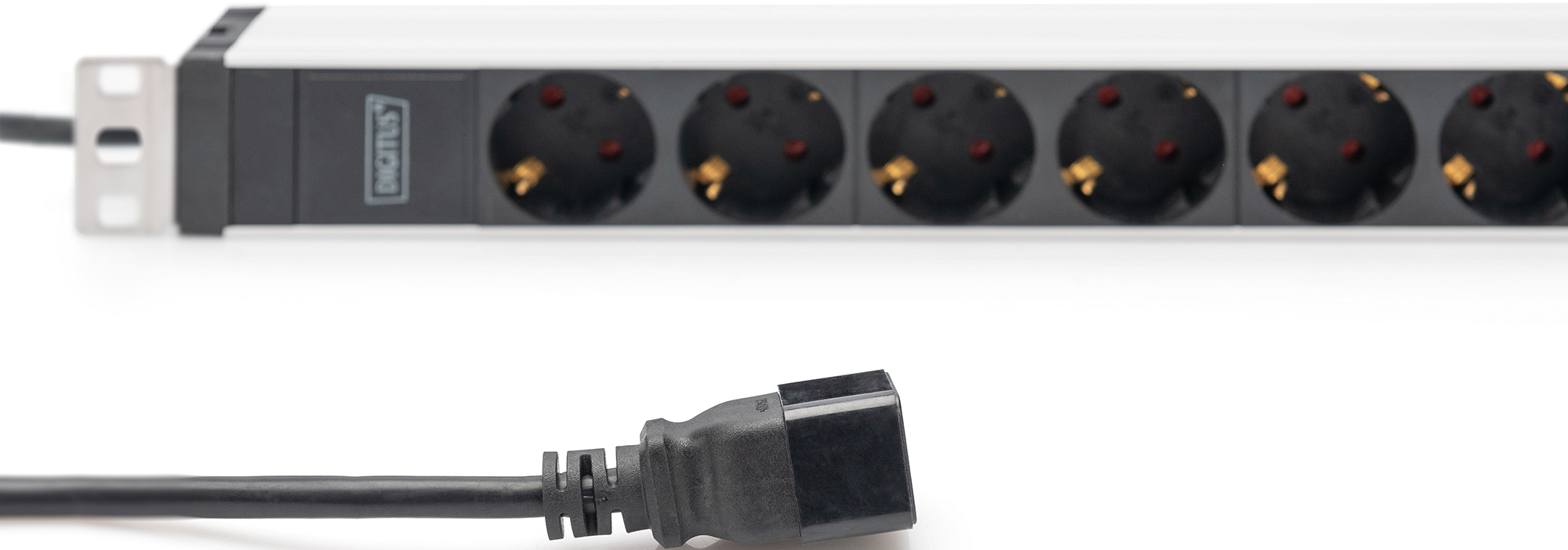 Устройство распределения электропитания DIGITUS 1U, 8xSchuko, 16A, 250V, вилка C20 фото 4