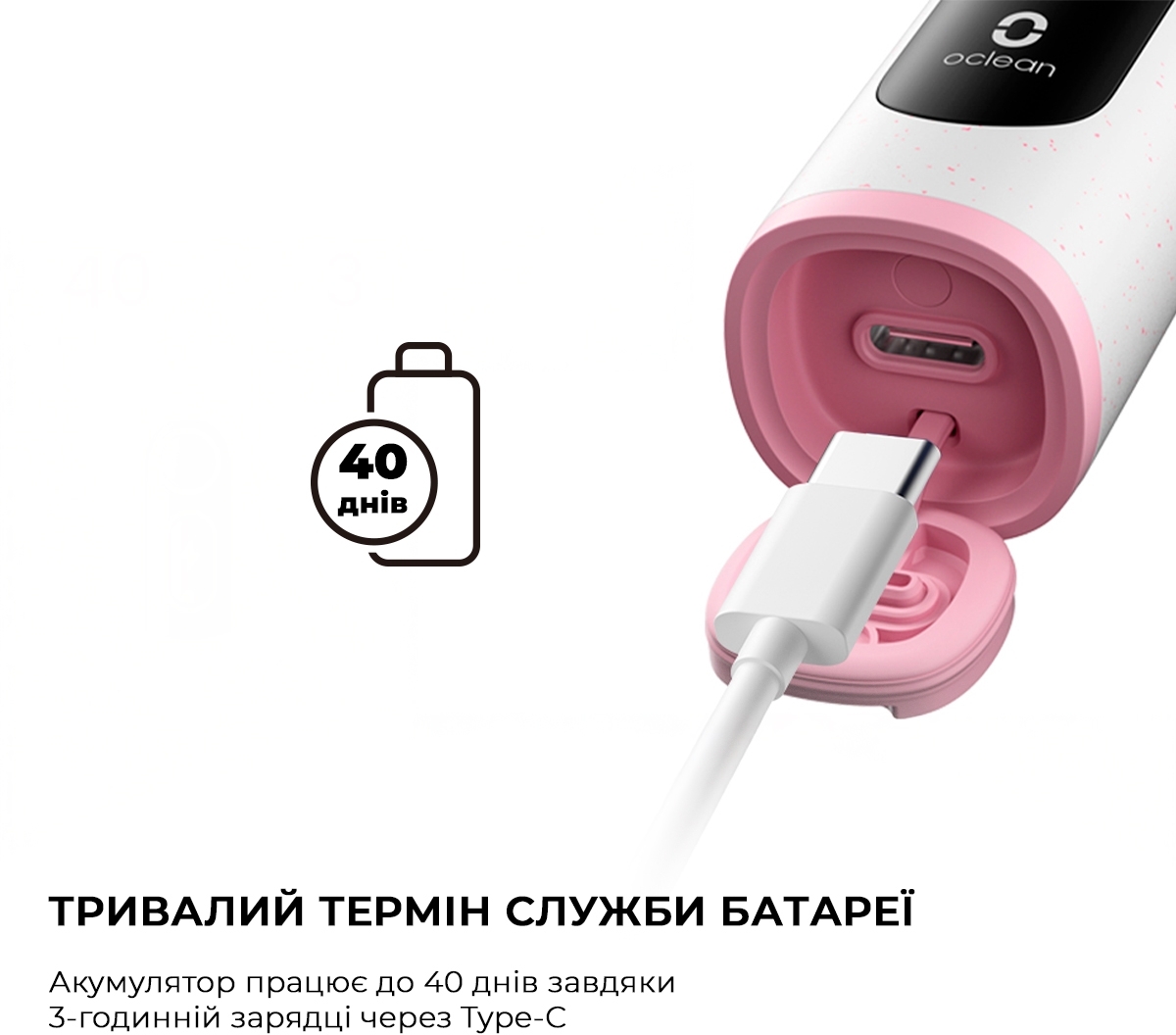 Электрическая зубная щетка Oclean X Lite Grey фото 13