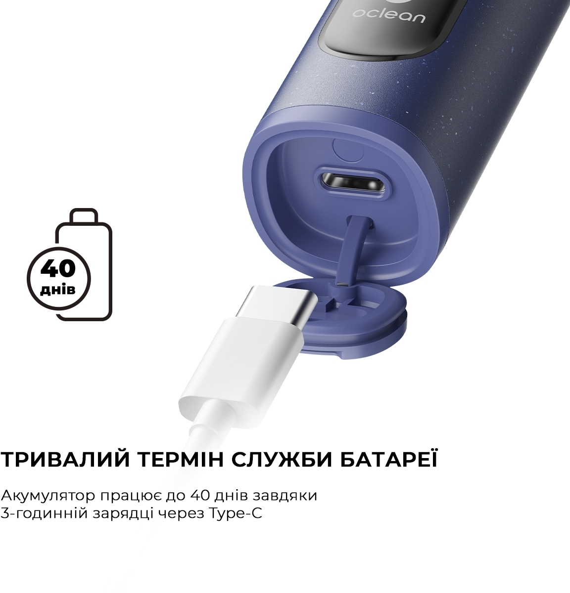 Электрическая зубная щетка Oclean X Lite Blue фото 12