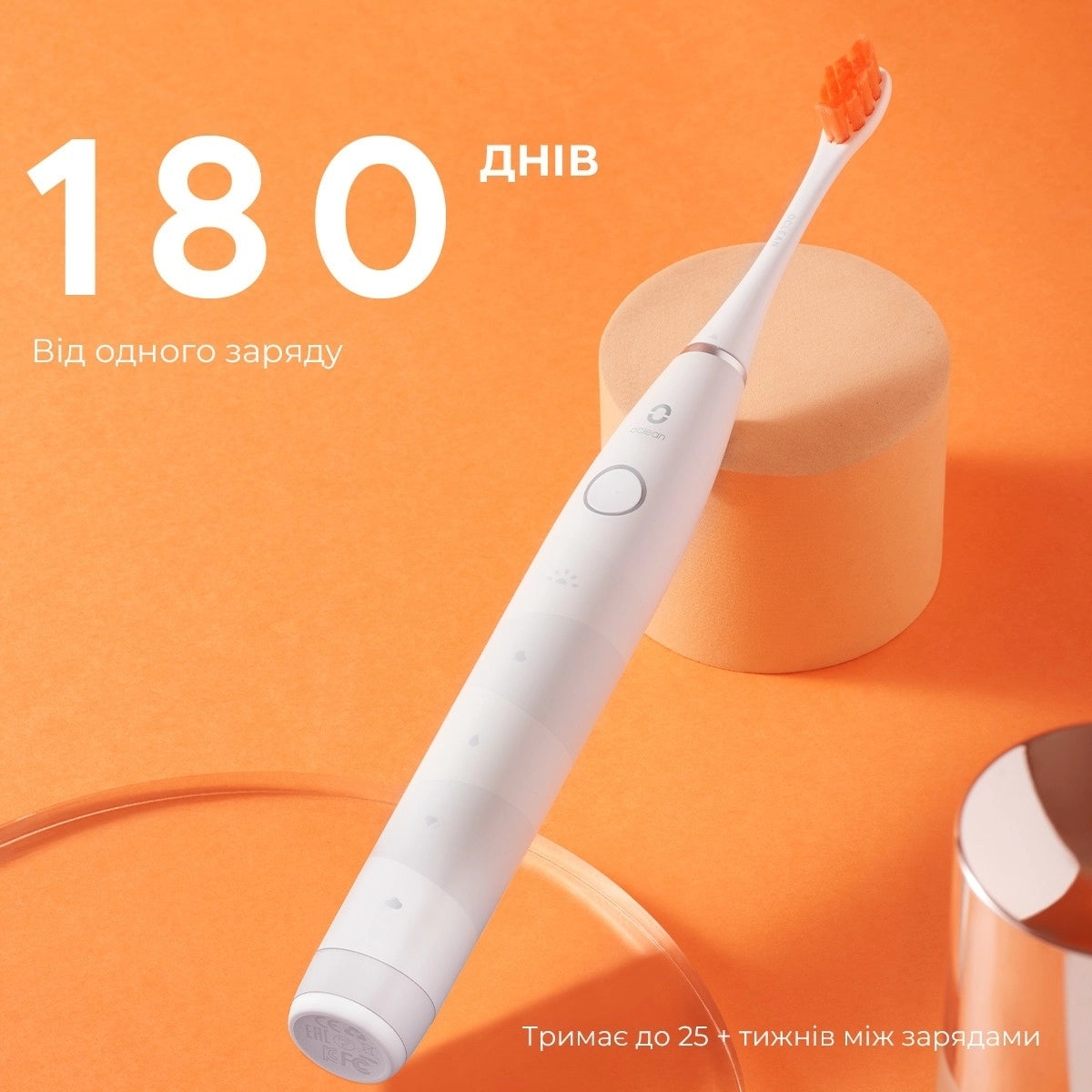 Электрическая зубная щетка Oclean Flow S Sonic White фото 12