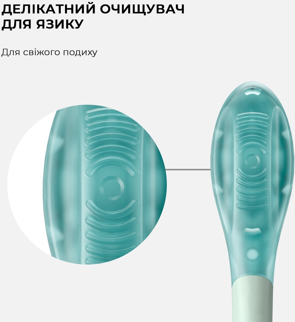 Насадка для зубної щітки Oclean Ultra Gum Care Brush Head 2 pack UG01 G02 Green 2штфото6