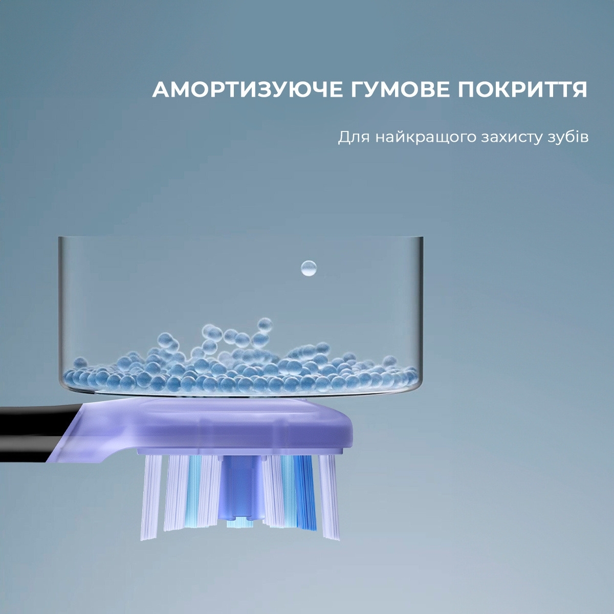 Насадка для зубної щітки Oclean Ultra White Brush Head 2 packUW02 B02 Black 2штфото10