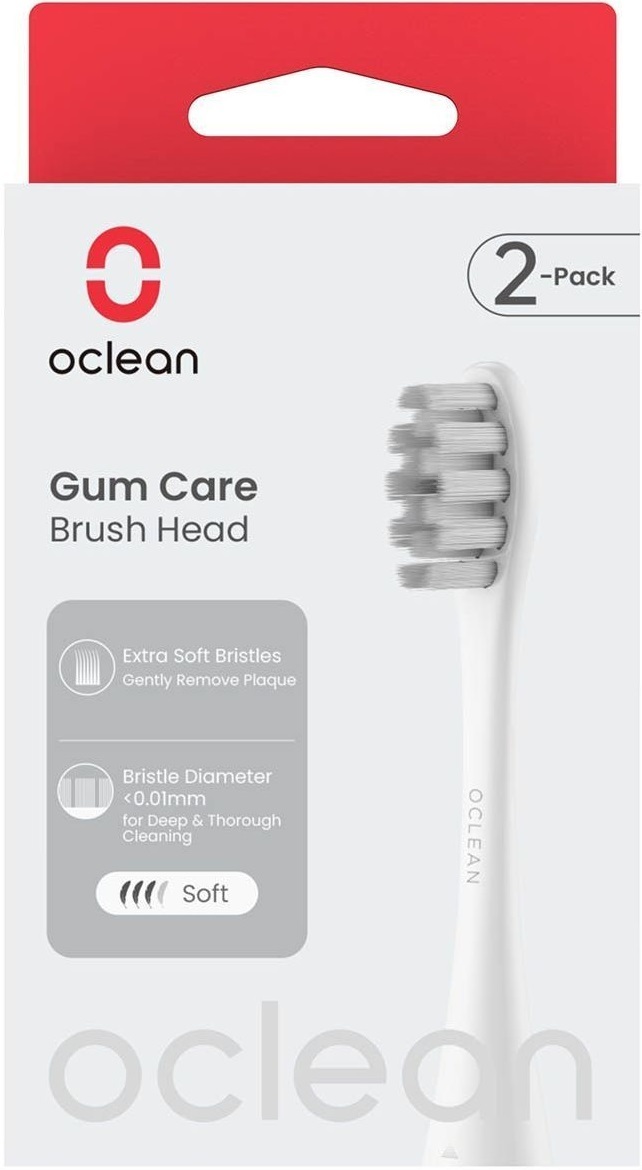 Насадка для зубной щетки Oclean Brush Head Gum Care- 2 pack White 2шт фото 3