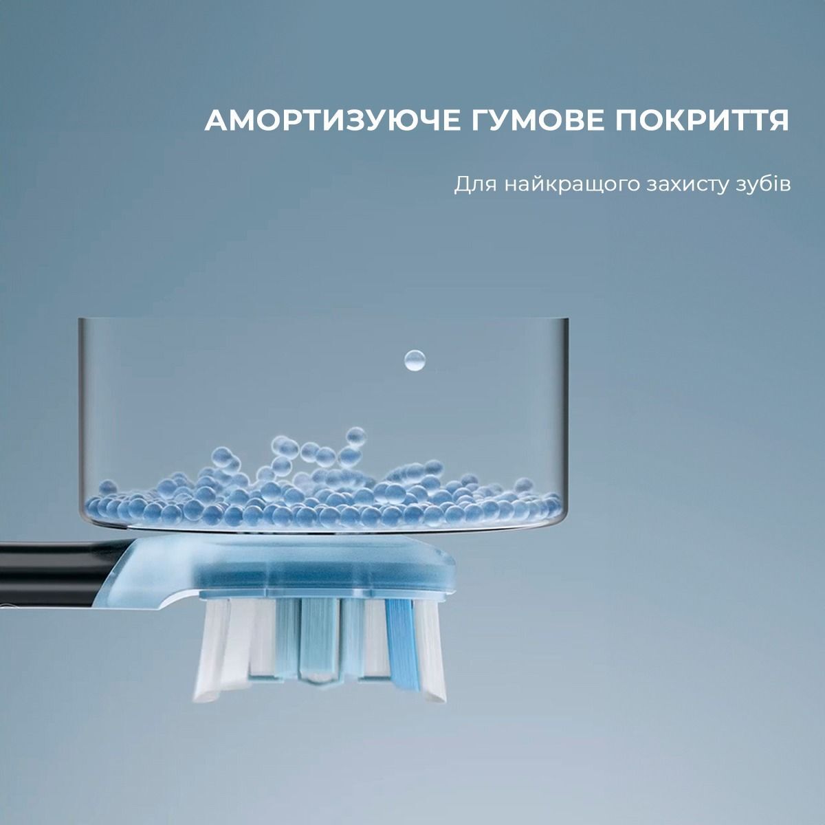 Насадка для зубной щетки Oclean Ultra Clean Brush Head 2 pack UC02 B02 Black 2шт фото 9