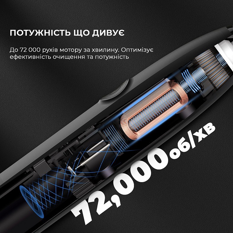 Электрическая зубная щетка Oclean Endurance Eco Electric Toothbrush Black фото 6