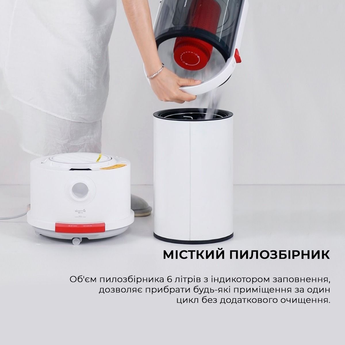 Пылесос без мешка Deerma Vacuum Cleaner (Wet and Dry) TJ200 фото