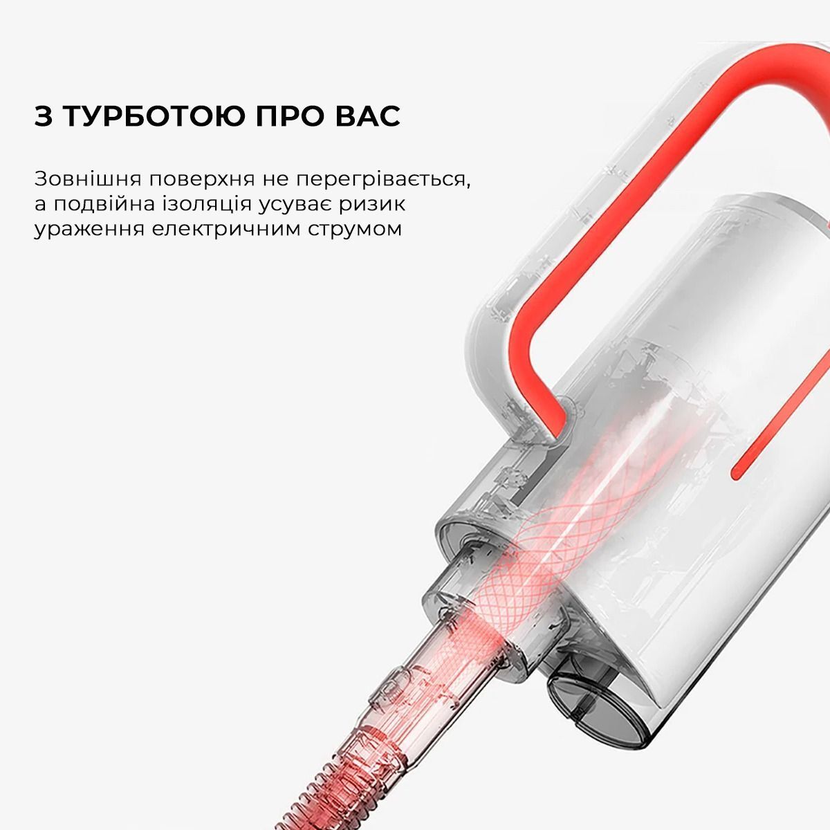 Паровая швабра Deerma Multi-function Steam Cleaner 1600W White DEM-ZQ610 фото 7