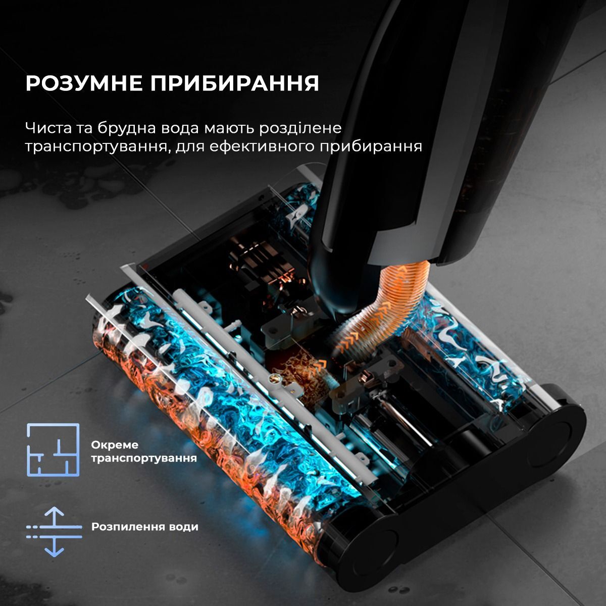 Аккумуляторный моющий пылесос Deerma VX96W (DEM-VX96W) фото 9