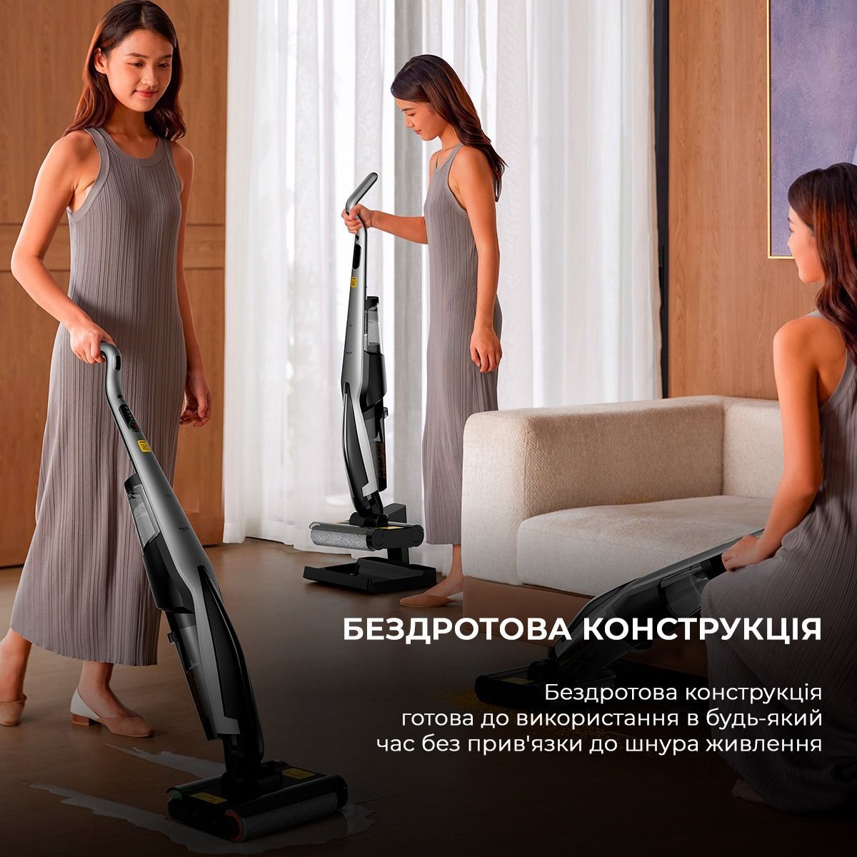 Аккумуляторный моющий пылесос Deerma VX96W (DEM-VX96W) фото