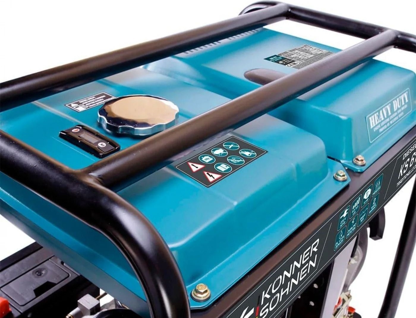 Генератор дизельний Konner&amp;Sohnen KS 6100HDE (EURO V), 5.5/5.0кВт, (KS6100HDE)фото