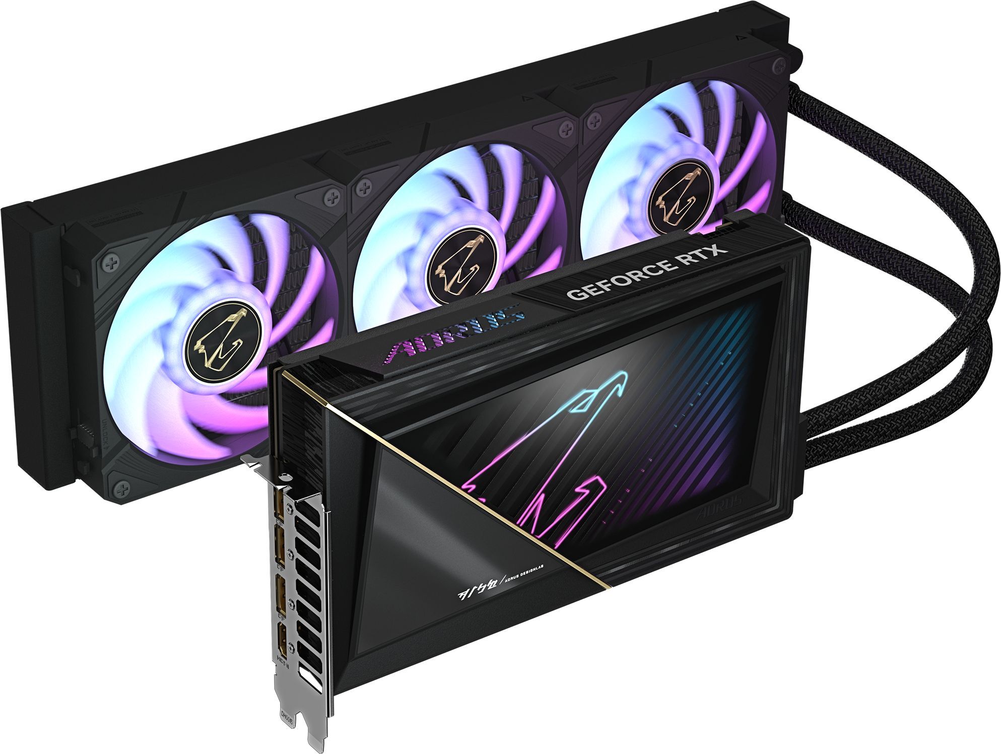 Видеокарта GIGABYTE GeForce RTX 5090 32GB GDDR7 AORUS XTREME WATERFORCE (GV-N5090AORUSX_W-32GD) фото 3