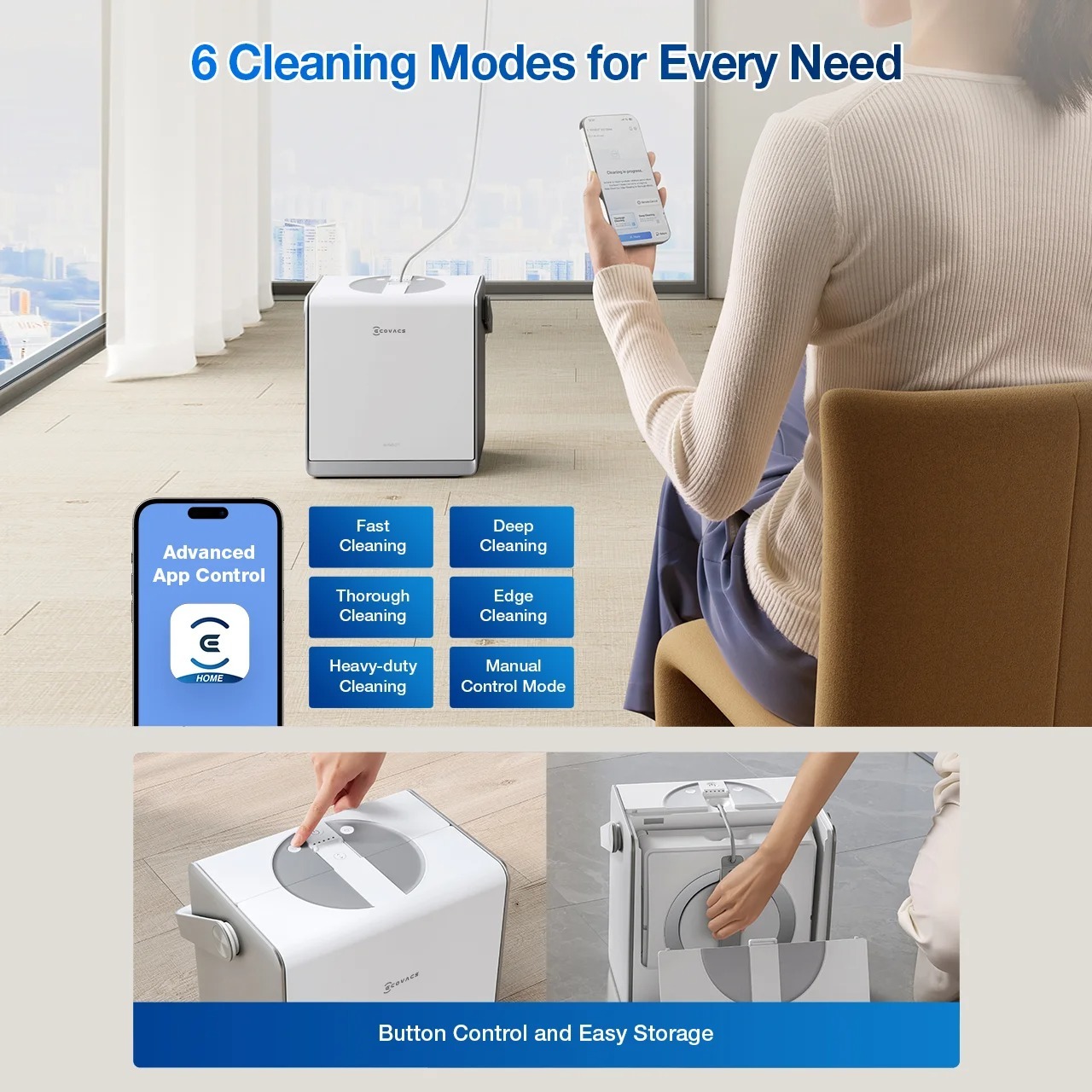 Робот-мойщик окон ECOVACS Winbot W2 PRO OMNI WG851-11 фото 9