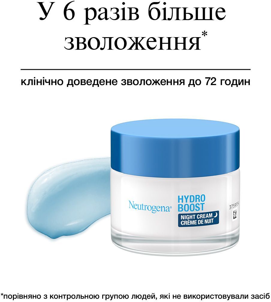 Увлажняющий ночной крем для лица Neutrogena Hydro Boost 50 мл фото 3