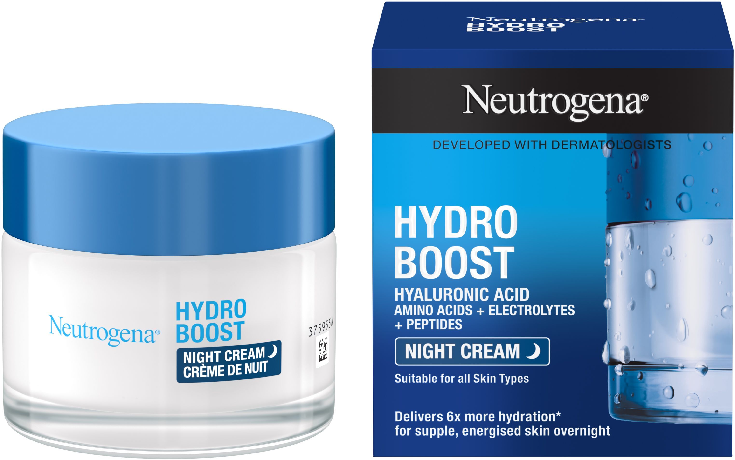 Увлажняющий ночной крем для лица Neutrogena Hydro Boost 50 мл фото 2