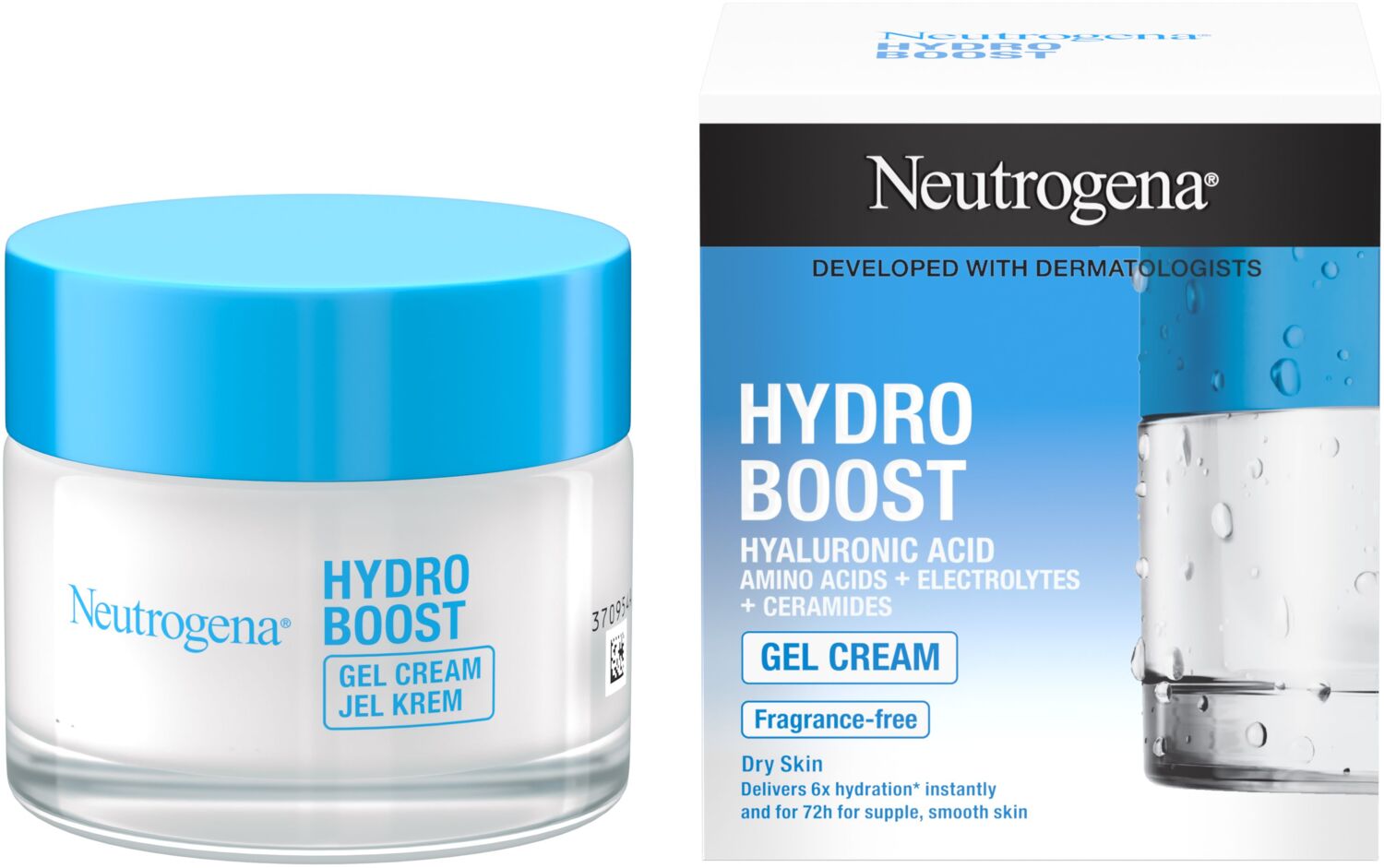 Зволожуючий гель-крем для сухої шкіри обличчя Neutrogena Hydro Boost 50 млфото