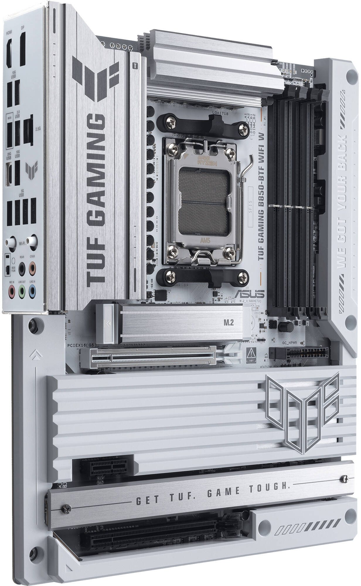 Материнcкая плата ASUS TUF GAMING B850-BTF WIFI W sAM5 B850 4xDDR5 M.2 HDMI DP WiFi BT ATX BTF фото 