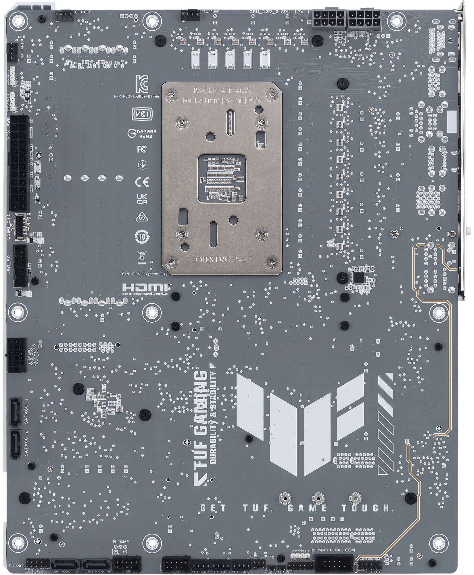 Материнcкая плата ASUS TUF GAMING B850-BTF WIFI W sAM5 B850 4xDDR5 M.2 HDMI DP WiFi BT ATX BTF фото 