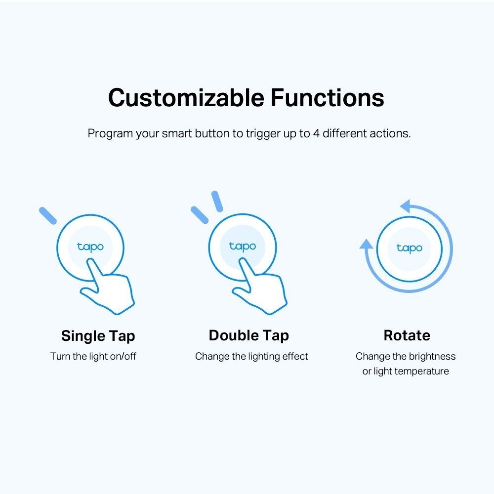 Комплект розумний хаб TP-LINK Tapo H200 та кнопка TP-LINK Tapo S200B 868Mhz / 922MHzфото
