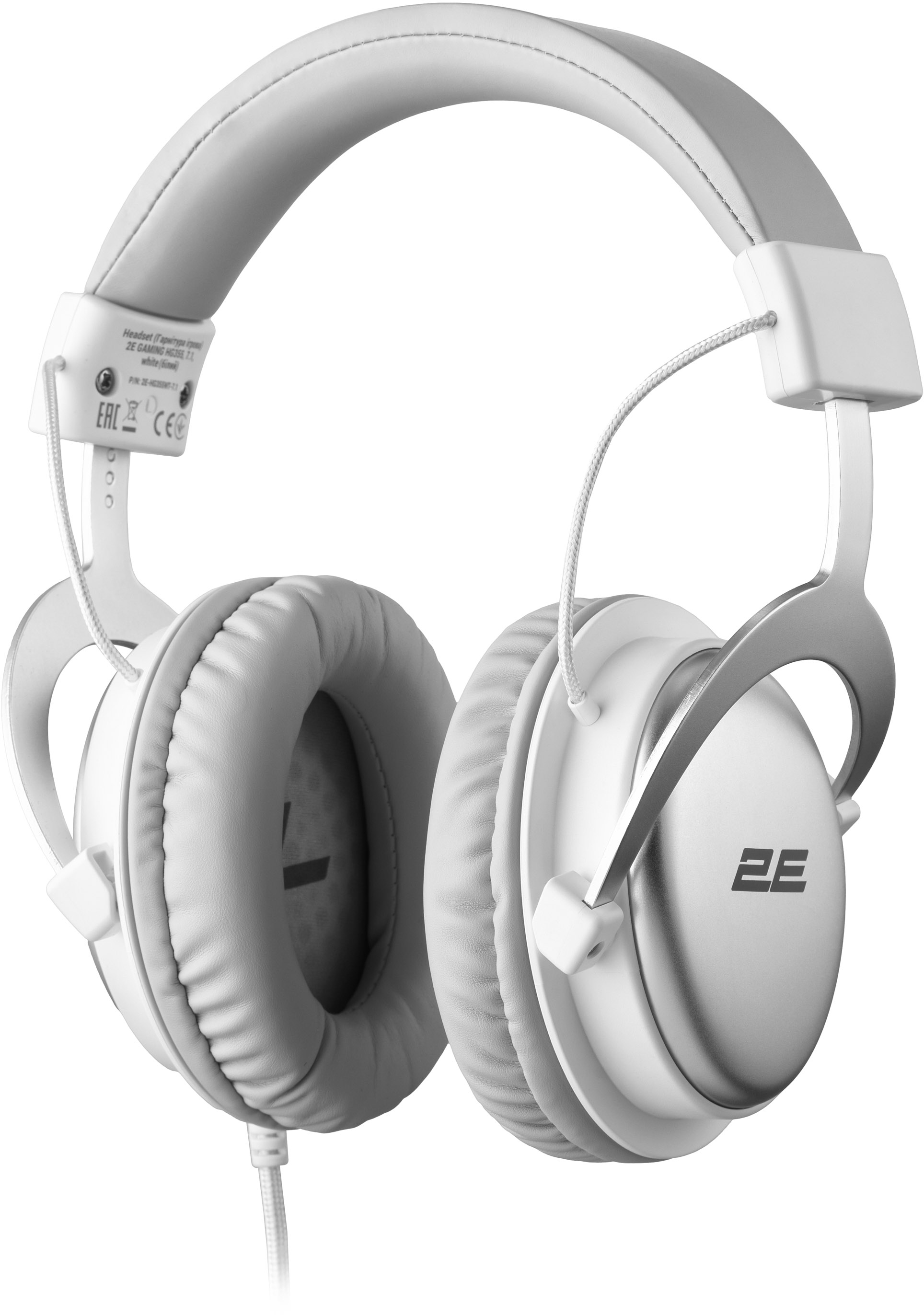 Ігрова гарнітура 2E GAMING HG355 7.1 White (2E-HG355WT-7.1)фото