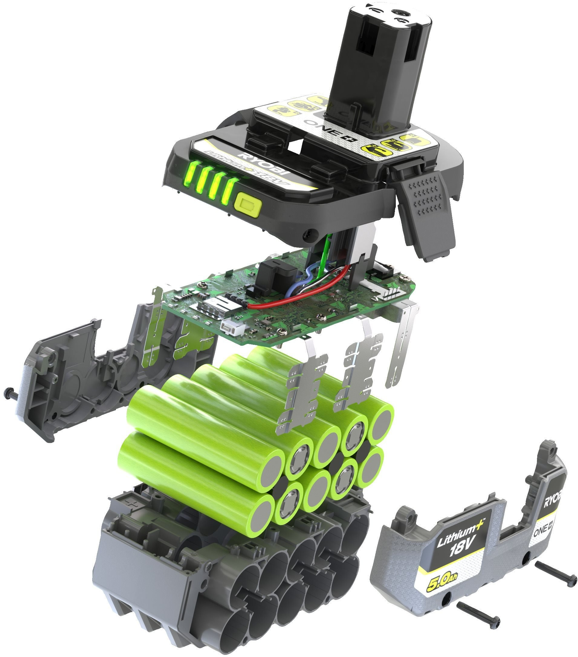 Аккумулятор Ryobi ONE+ RB1850X 18В 5Ач (5133005287UNP) фото 6